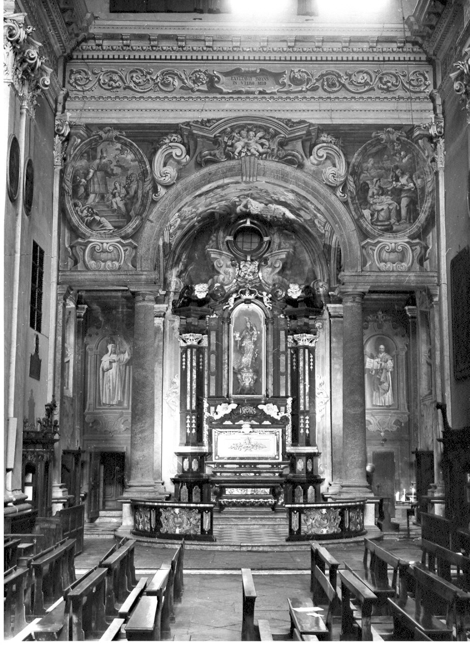 episodi della vita di Maria Vergine (decorazione pittorica, ciclo) di Parravicini Giacomo detto Gianolo (sec. XVIII)