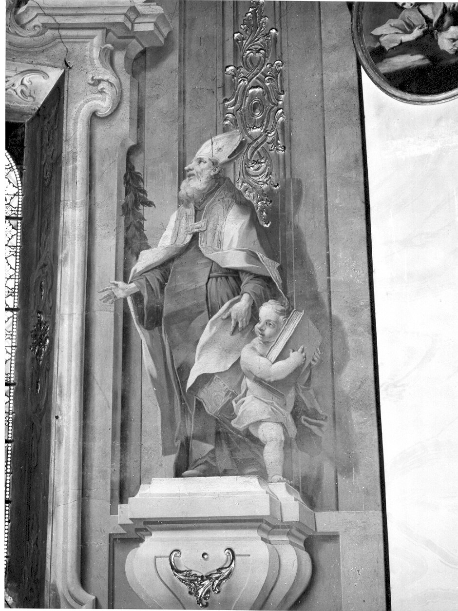 Dottori della chiesa (dipinto murale, ciclo) di Ligari Pietro (sec. XVIII)