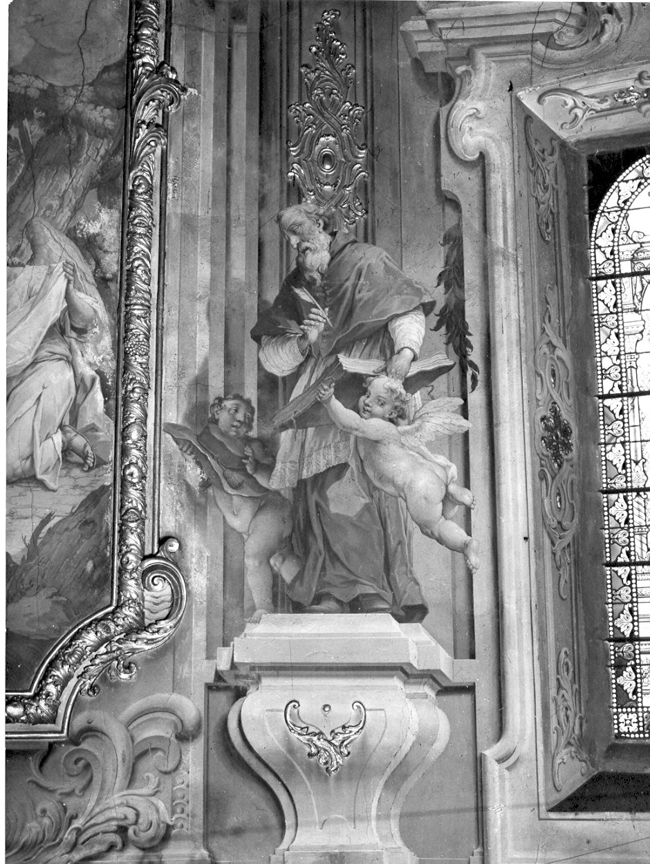 San Girolamo (dipinto murale, elemento d'insieme) di Ligari Pietro (sec. XVIII)