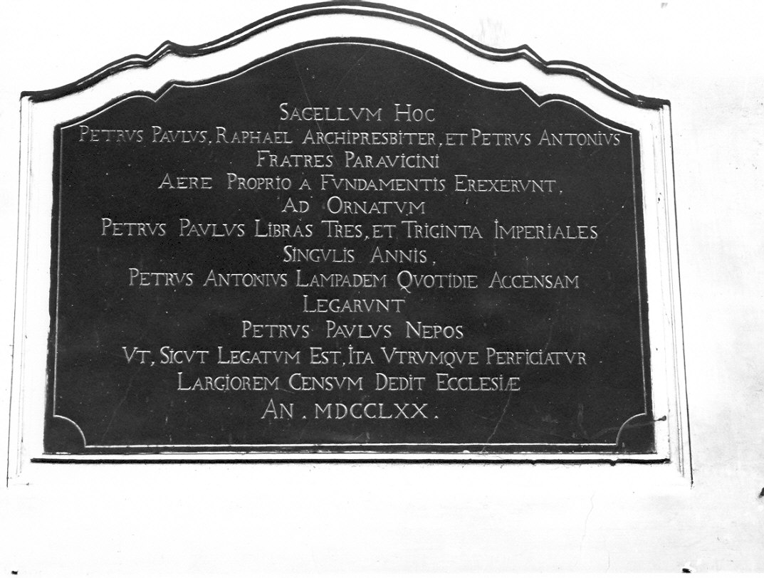 lapide commemorativa, opera isolata - ambito lombardo (sec. XVIII)