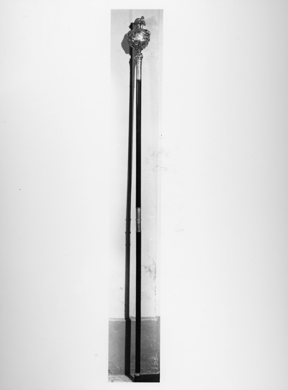 mazza processionale, opera isolata - bottega italiana (sec. XX)