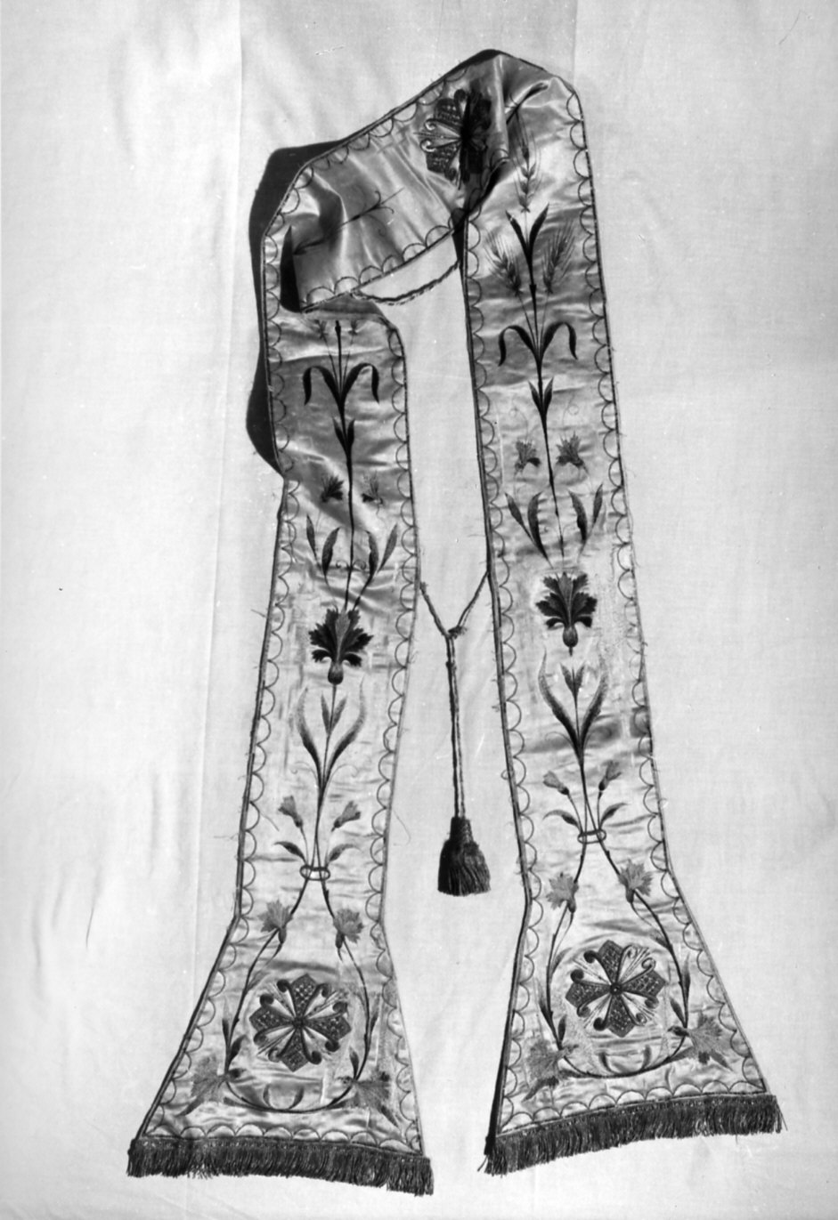 stola, opera isolata - manifattura italiana (seconda metà sec. XIX)