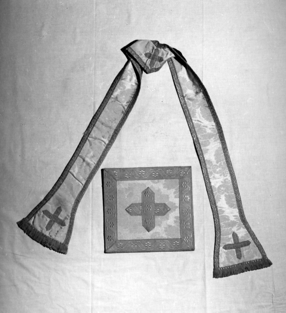 paramento liturgico, insieme - manifattura italiana (seconda metà sec. XIX)