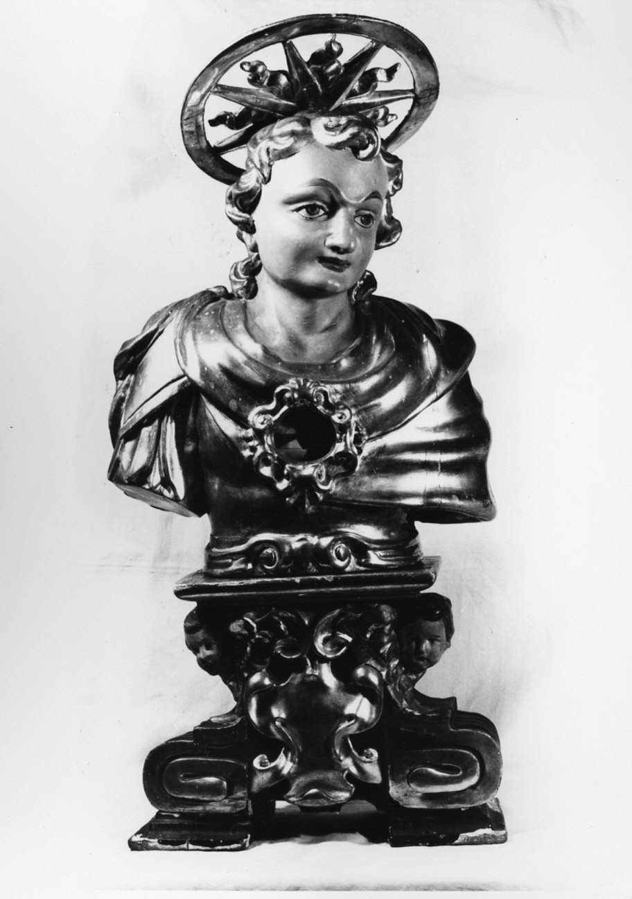 reliquiario - a busto, opera isolata - bottega lombarda (sec. XVIII)