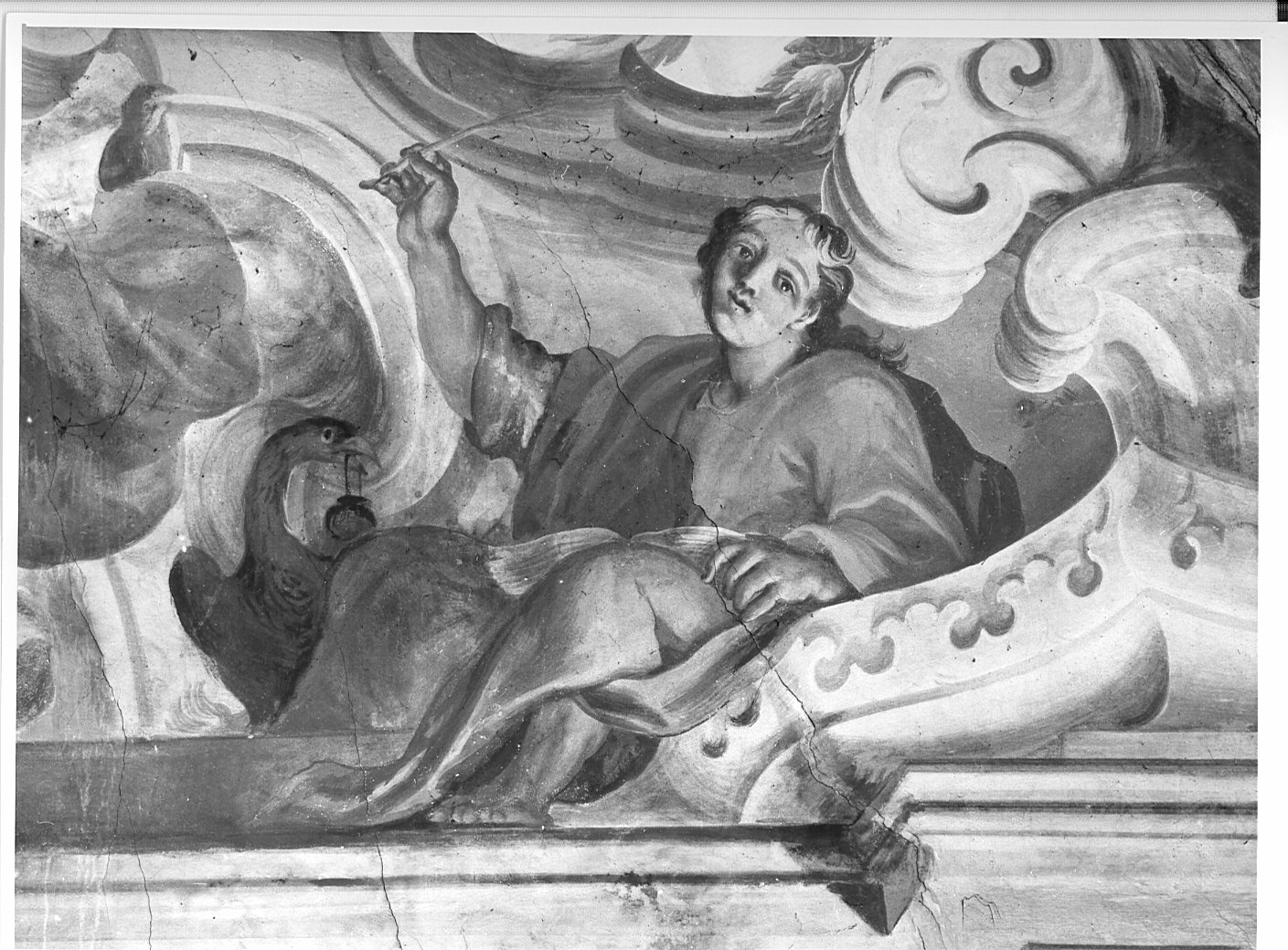 San Giovanni Evangelista (dipinto murale, elemento d'insieme) di Bianchi Pietro (sec. XVIII)