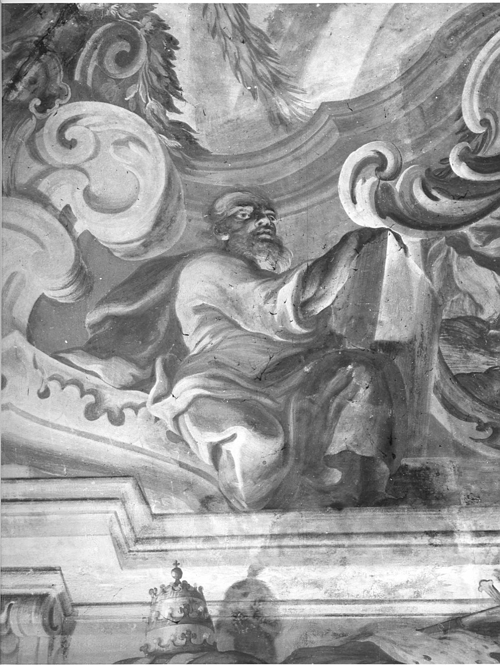 profeta (dipinto murale, elemento d'insieme) di Bianchi Pietro (sec. XVIII)