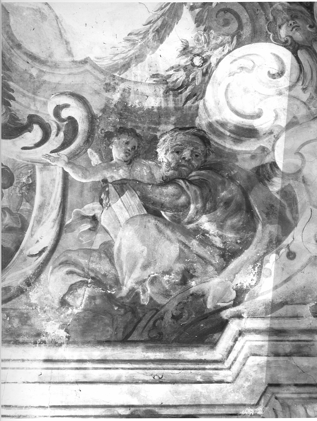 San Matteo Evangelista (dipinto murale, elemento d'insieme) di Bianchi Pietro (sec. XVIII)