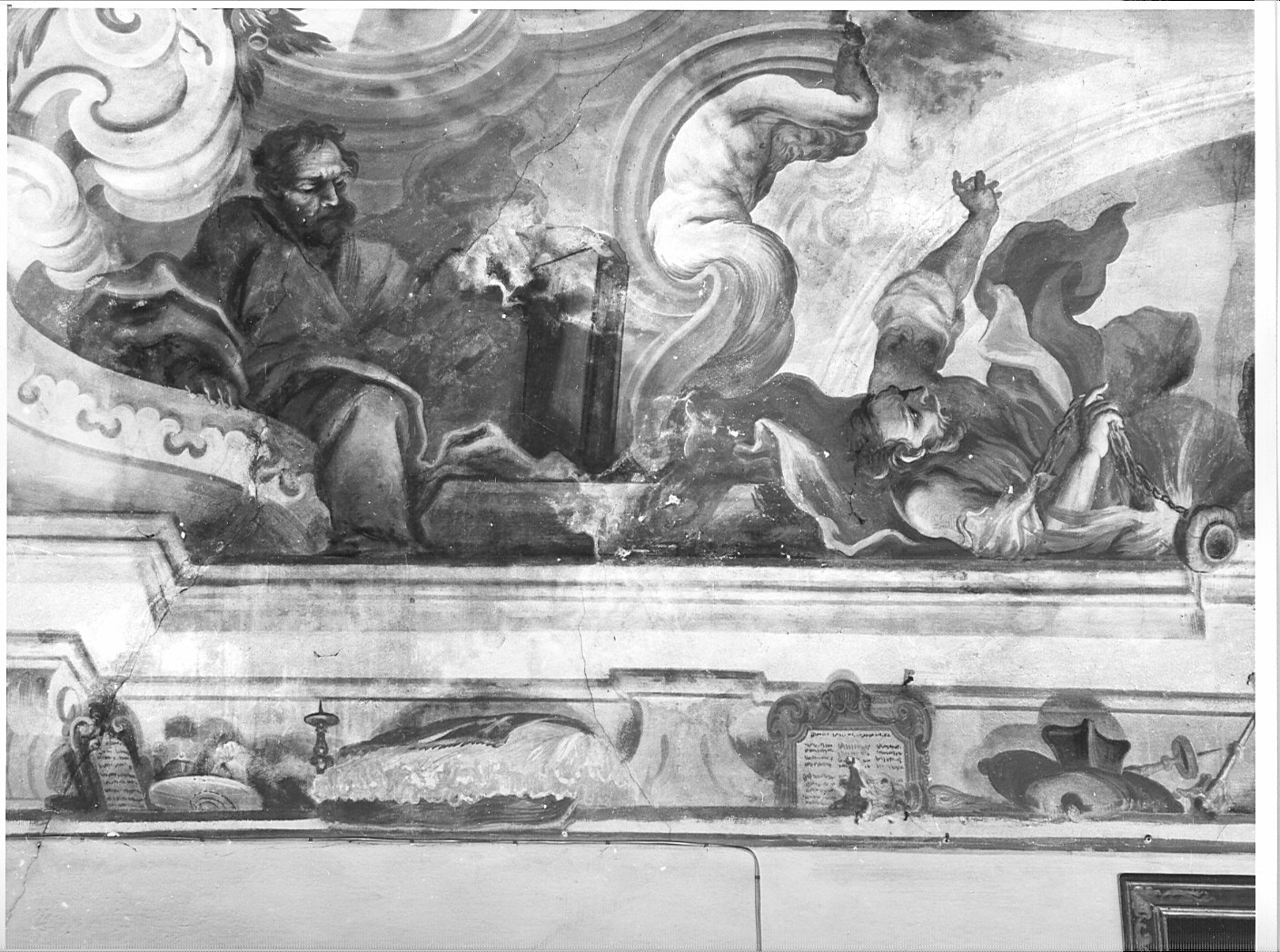 fregio (dipinto murale, elemento d'insieme) di Bianchi Pietro (sec. XVIII)