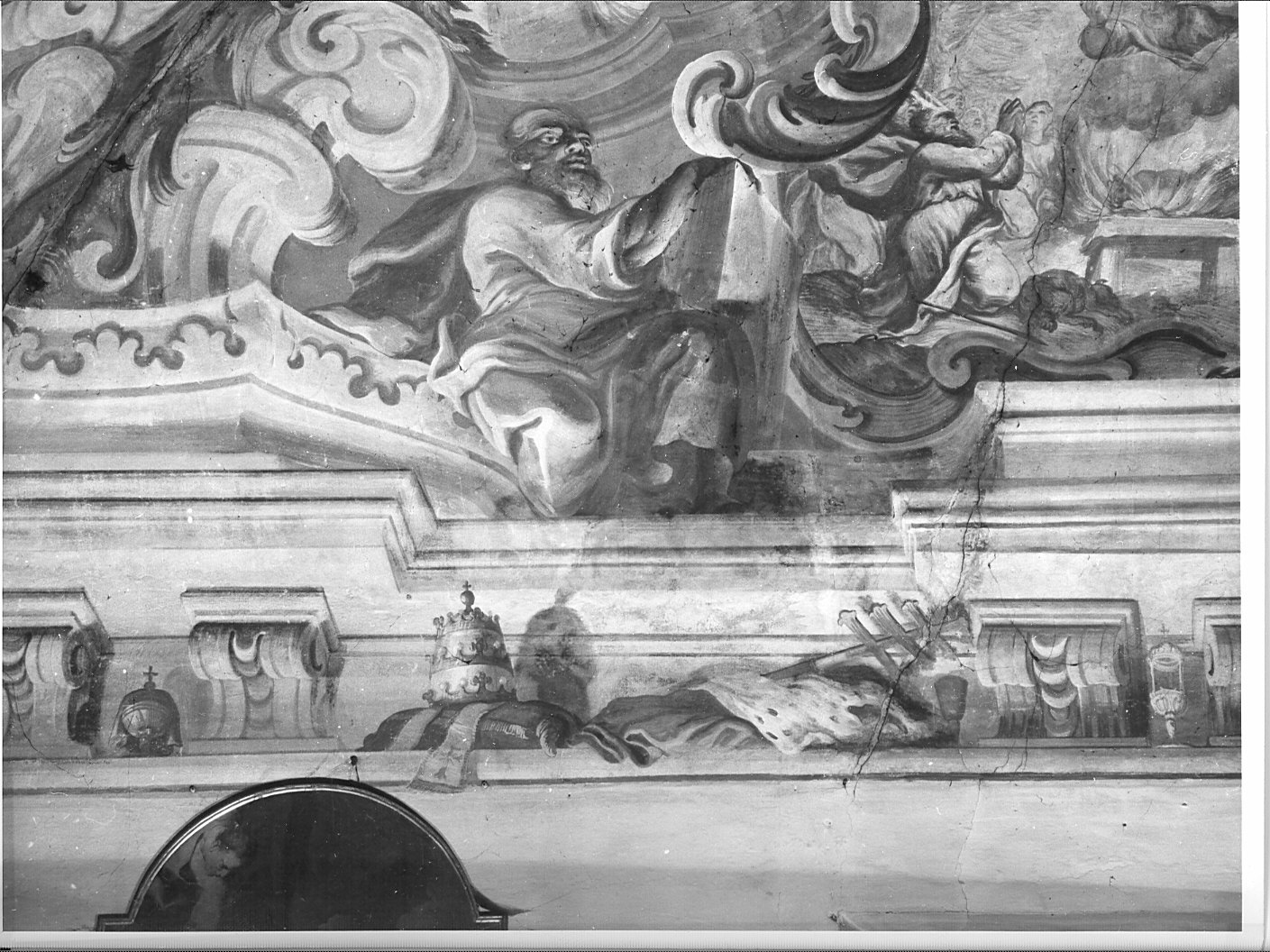 fregio (dipinto murale, elemento d'insieme) di Bianchi Pietro (sec. XVIII)