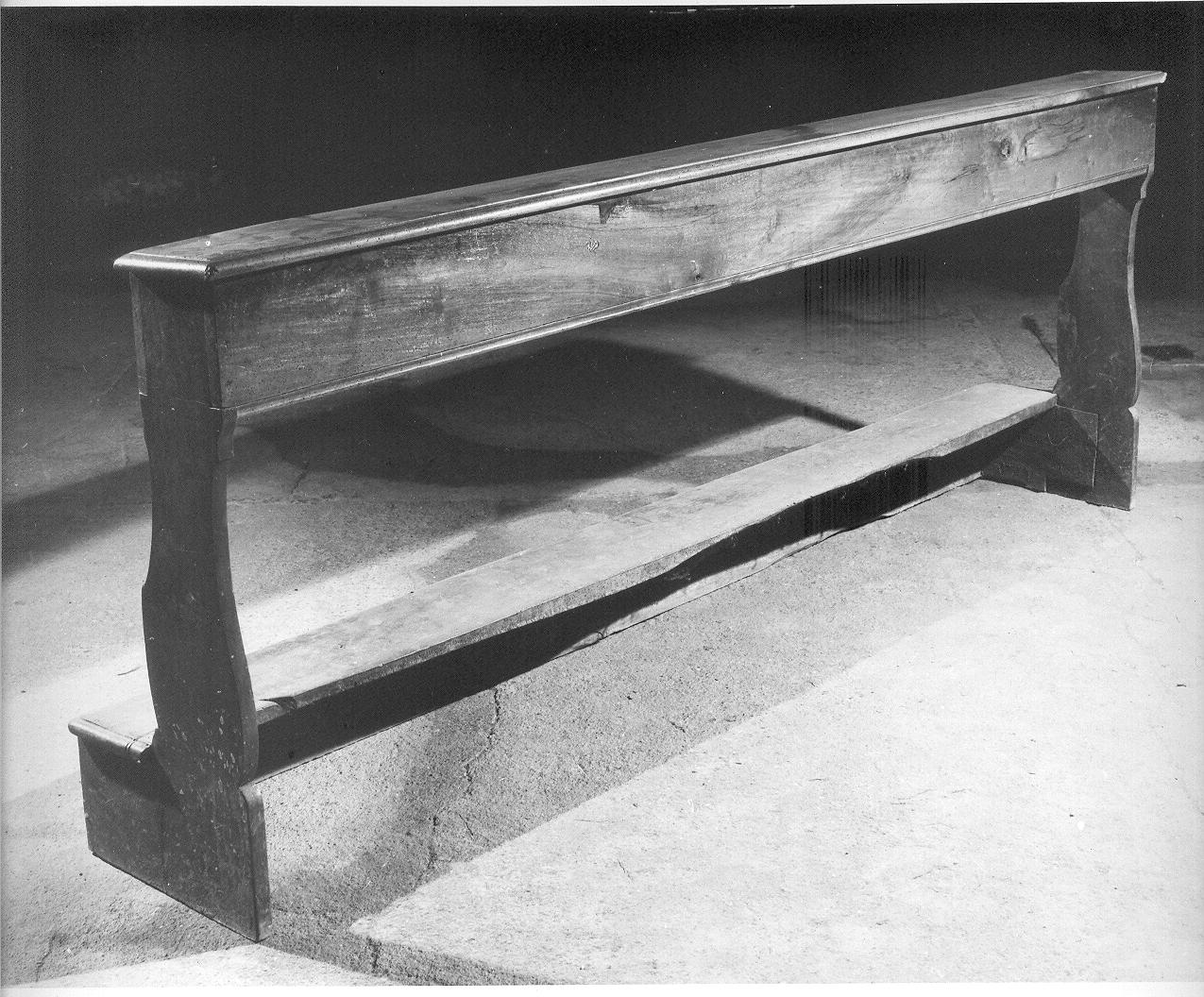 panca con inginocchiatoio, opera isolata - bottega lombarda (sec. XIX)