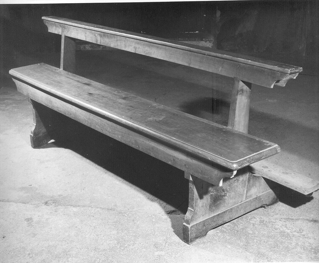 panca con inginocchiatoio, serie - bottega lombarda (sec. XIX)