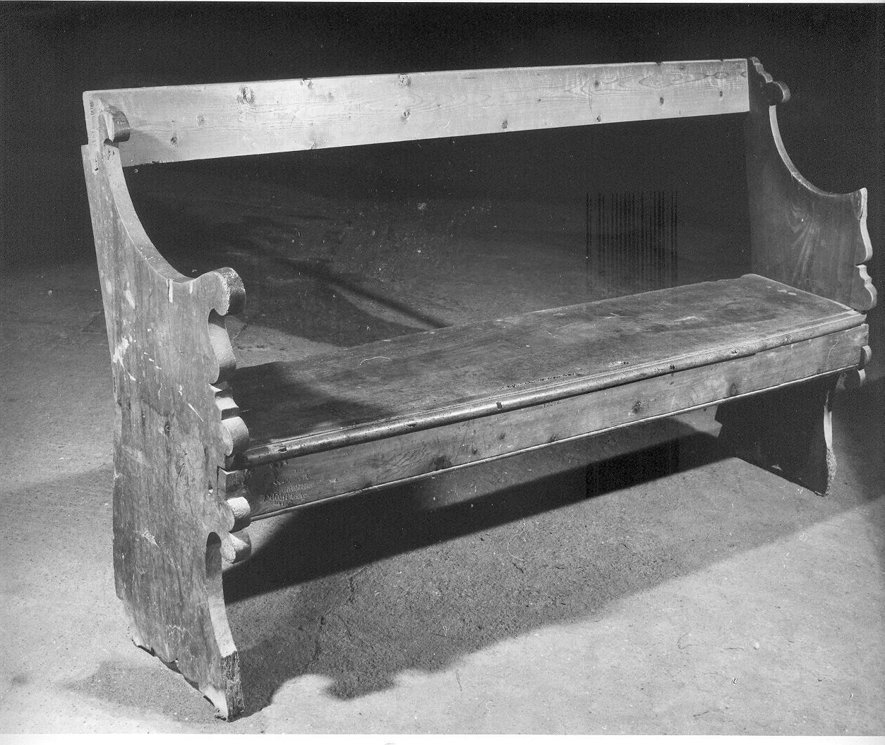 panca, opera isolata - bottega lombarda (sec. XVIII)