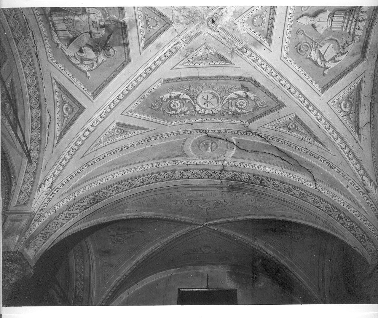 motivi decorativi e simboli (dipinto, elemento d'insieme) di Greco Angelo (attribuito) (sec. XIX)