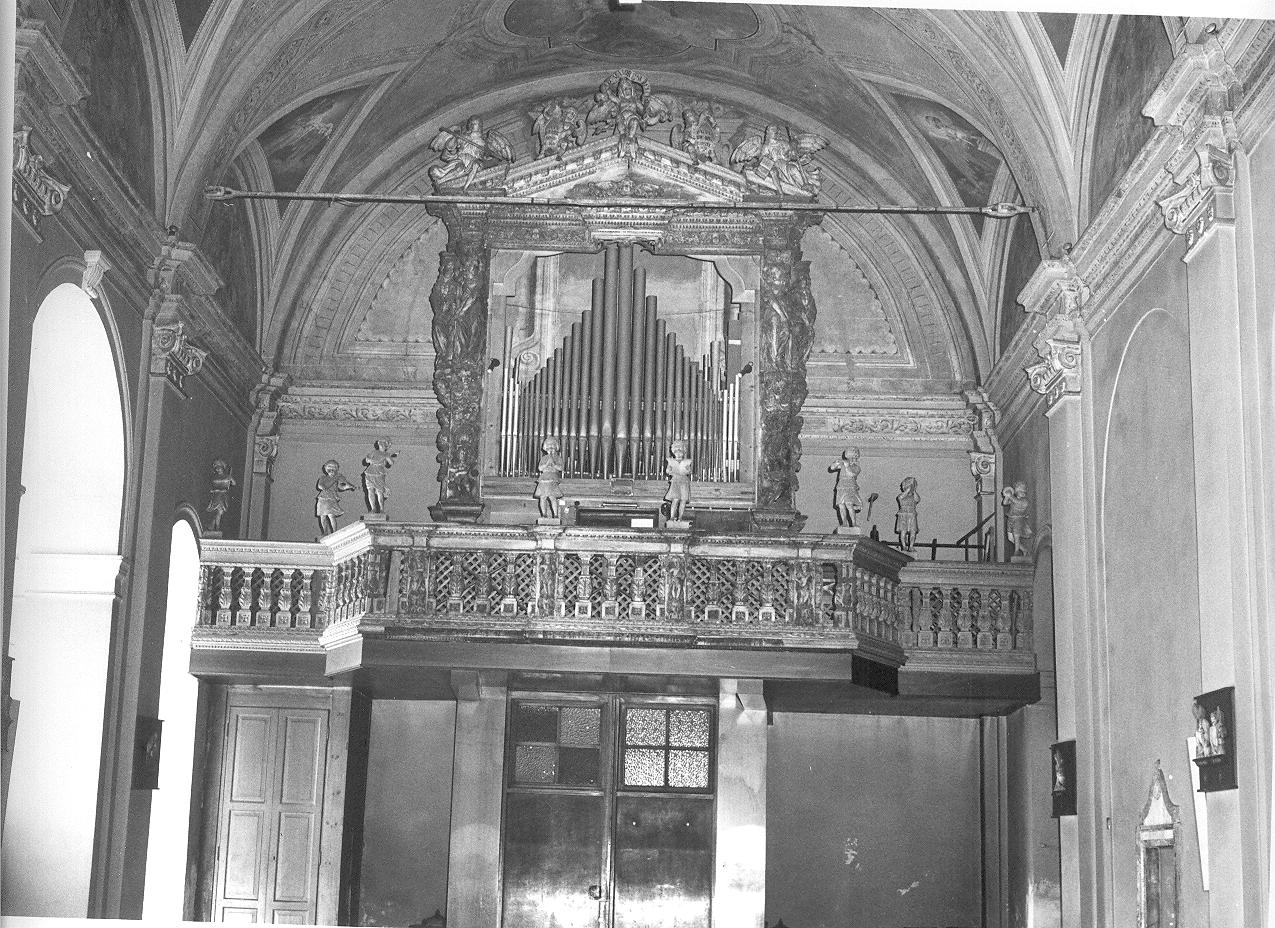 tribuna d'organo, opera isolata - bottega lombarda (prima metà sec. XVII)