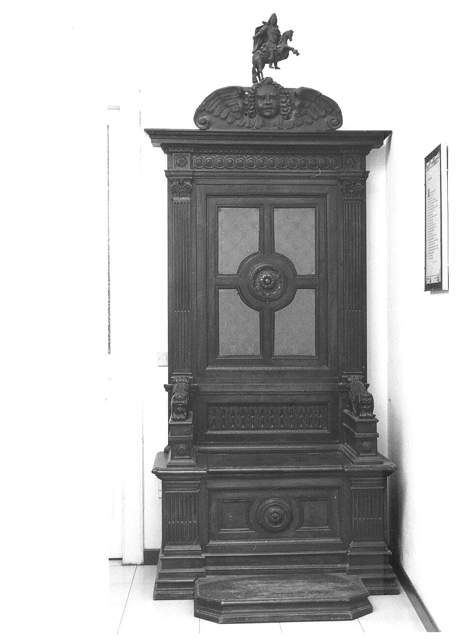 sedile per concelebrazione, opera isolata - bottega lombarda (sec. XIX)