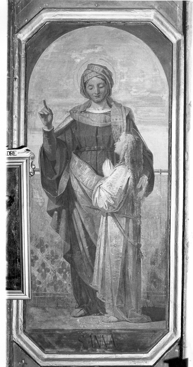 Maria Vergine bambina e Sant'Anna (dipinto, opera isolata) di Gavazzeni Giovanni (sec. XIX)
