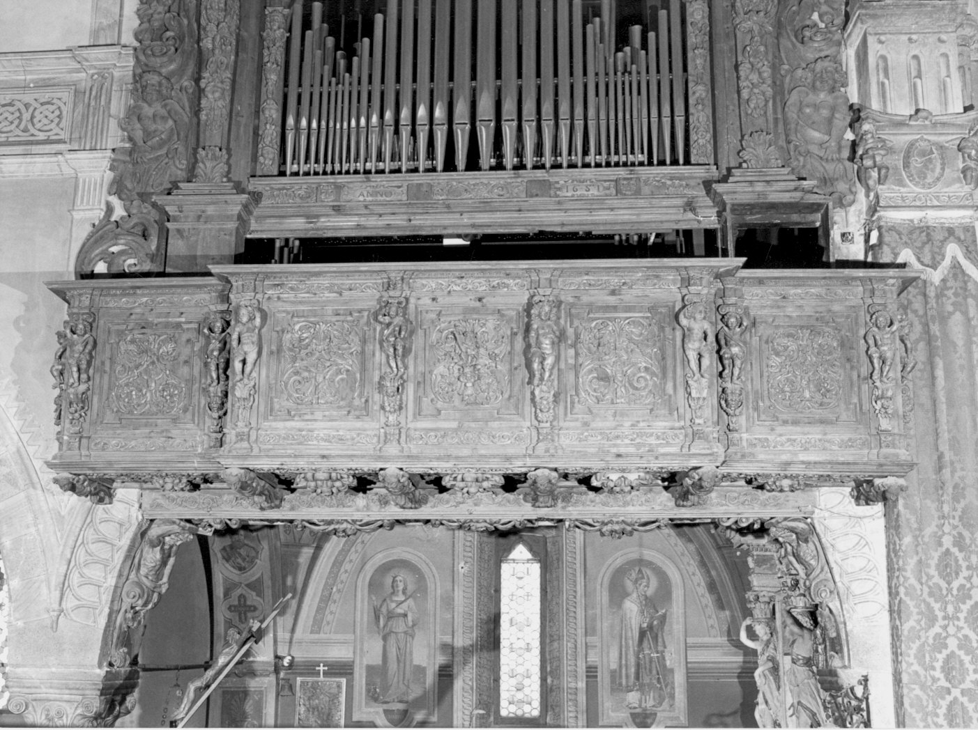 tribuna d'organo di Hegher Baldassar (attribuito) (sec. XVII)