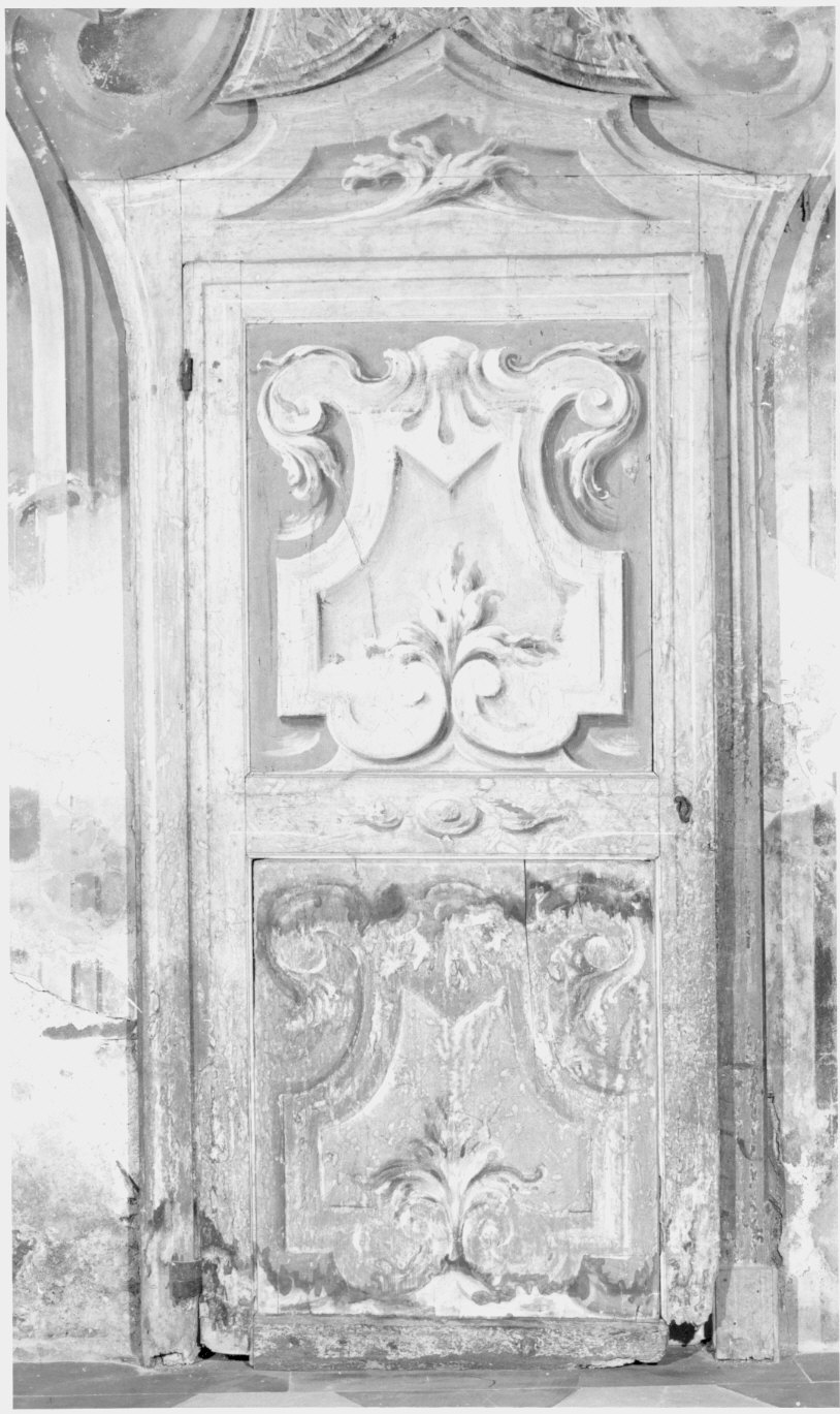 porta - ad un battente, serie - bottega lombarda (sec. XVIII)