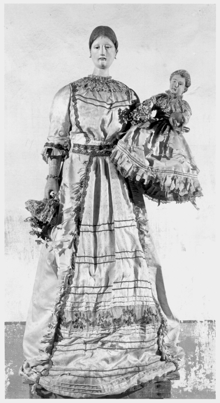 Madonna con Bambino (statua, opera isolata) - bottega valtellinese (sec. XVII)