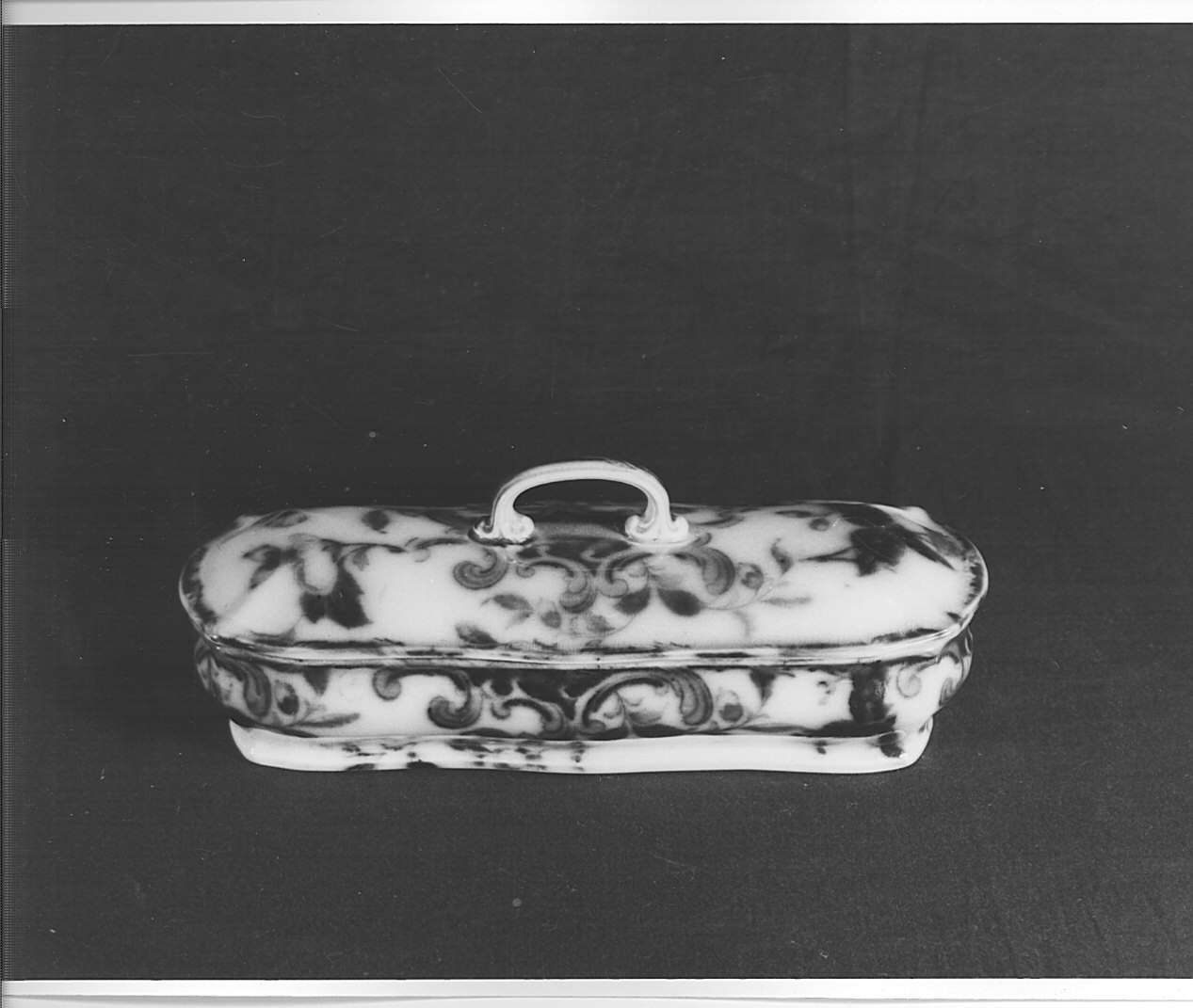 portaspazzolini - bottega inglese (fine/inizio secc. XIX/ XX)