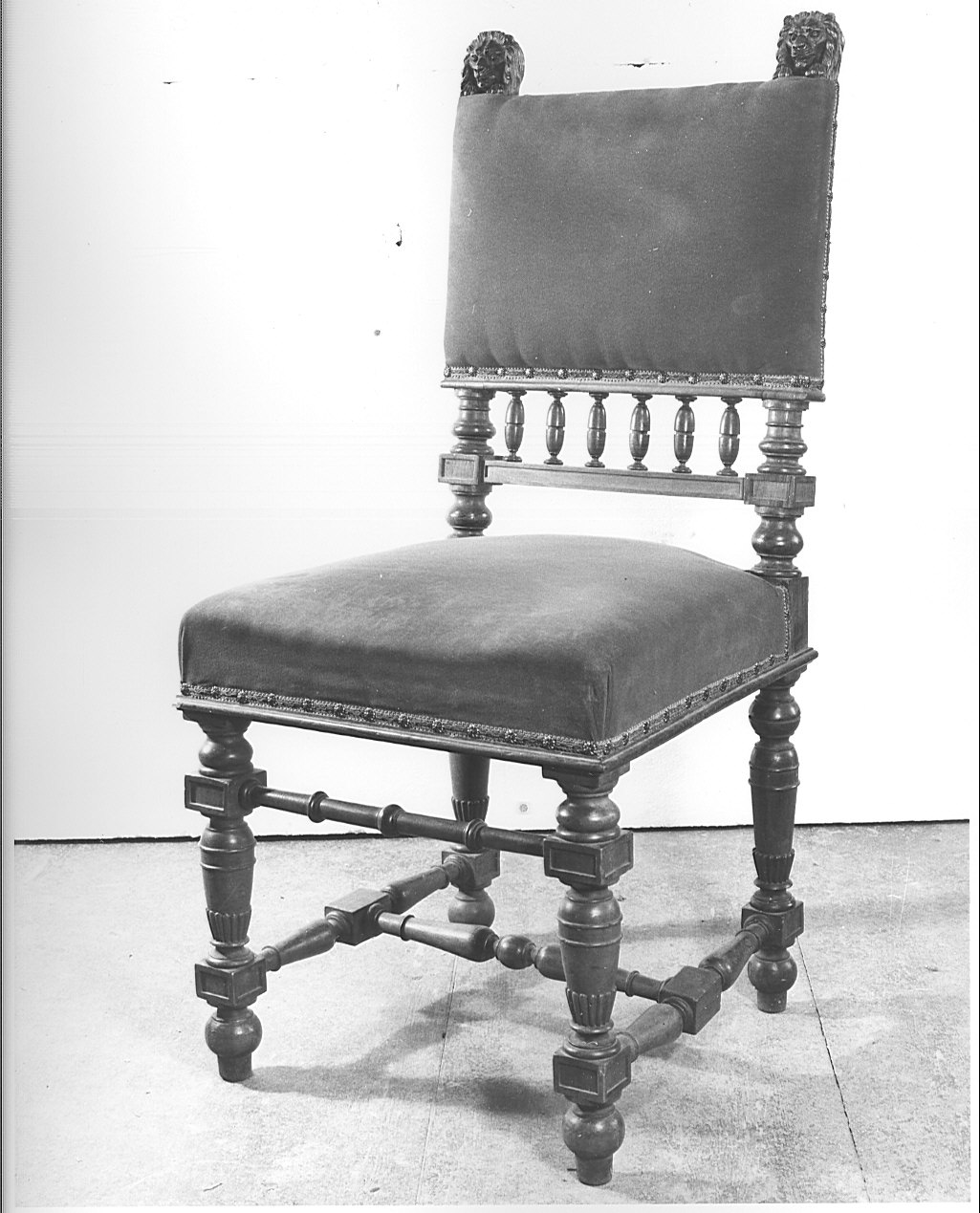 sedia, serie - bottega italiana (fine sec. XIX)