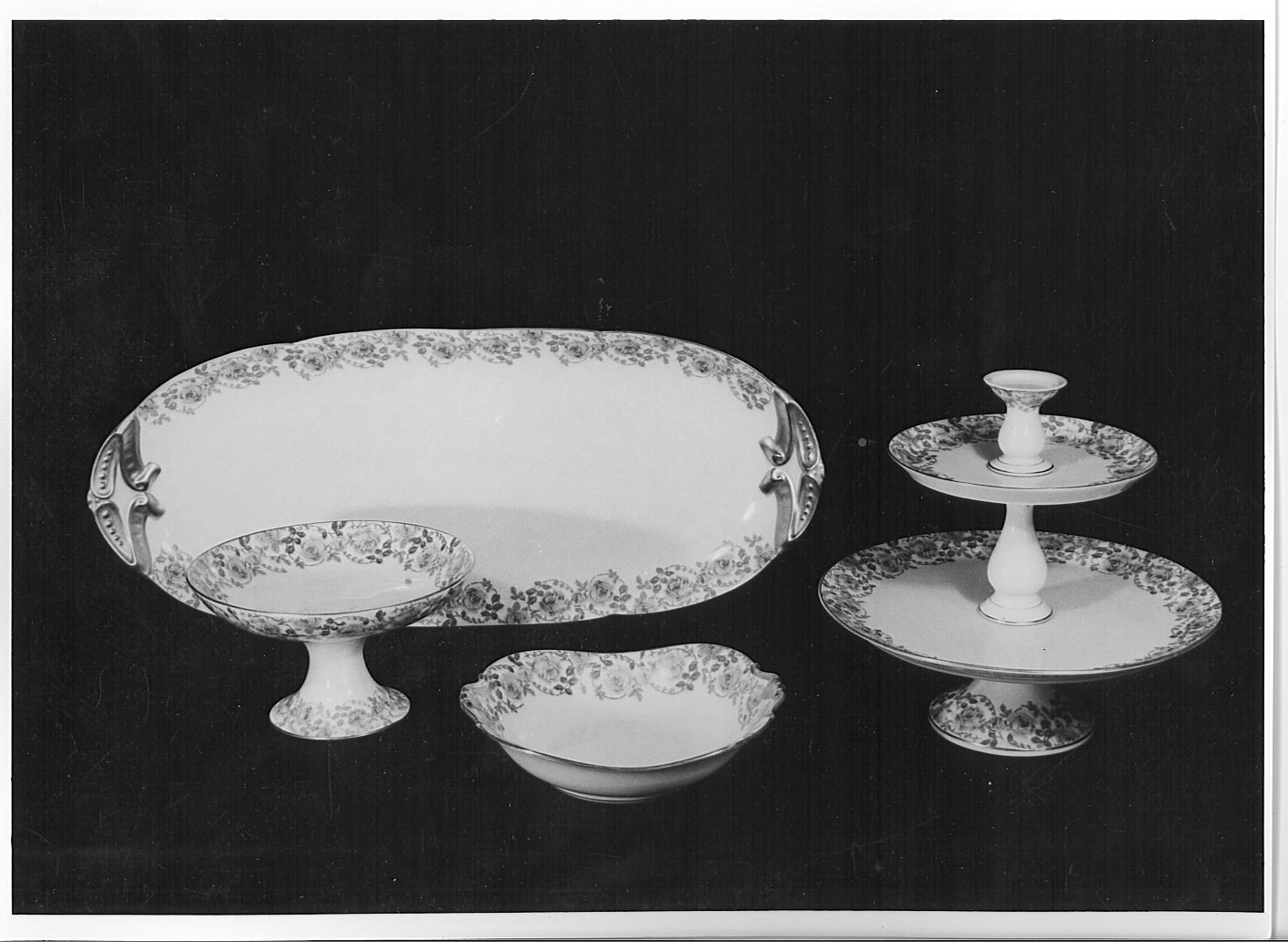 fruttiera - manifattura di Limoges (prima metà sec. XX)