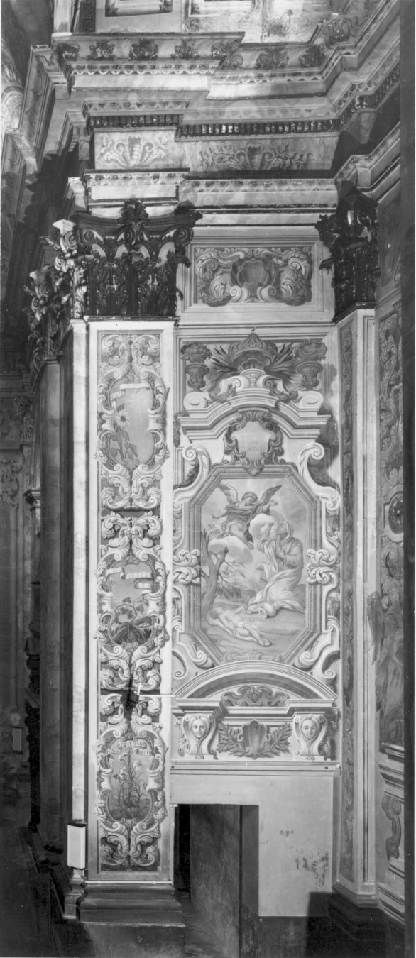 Agar nel deserto (dipinto murale, elemento d'insieme) di Muttoni Giovanni Battista (attribuito) (fine/inizio secc. XVII/ XVIII)