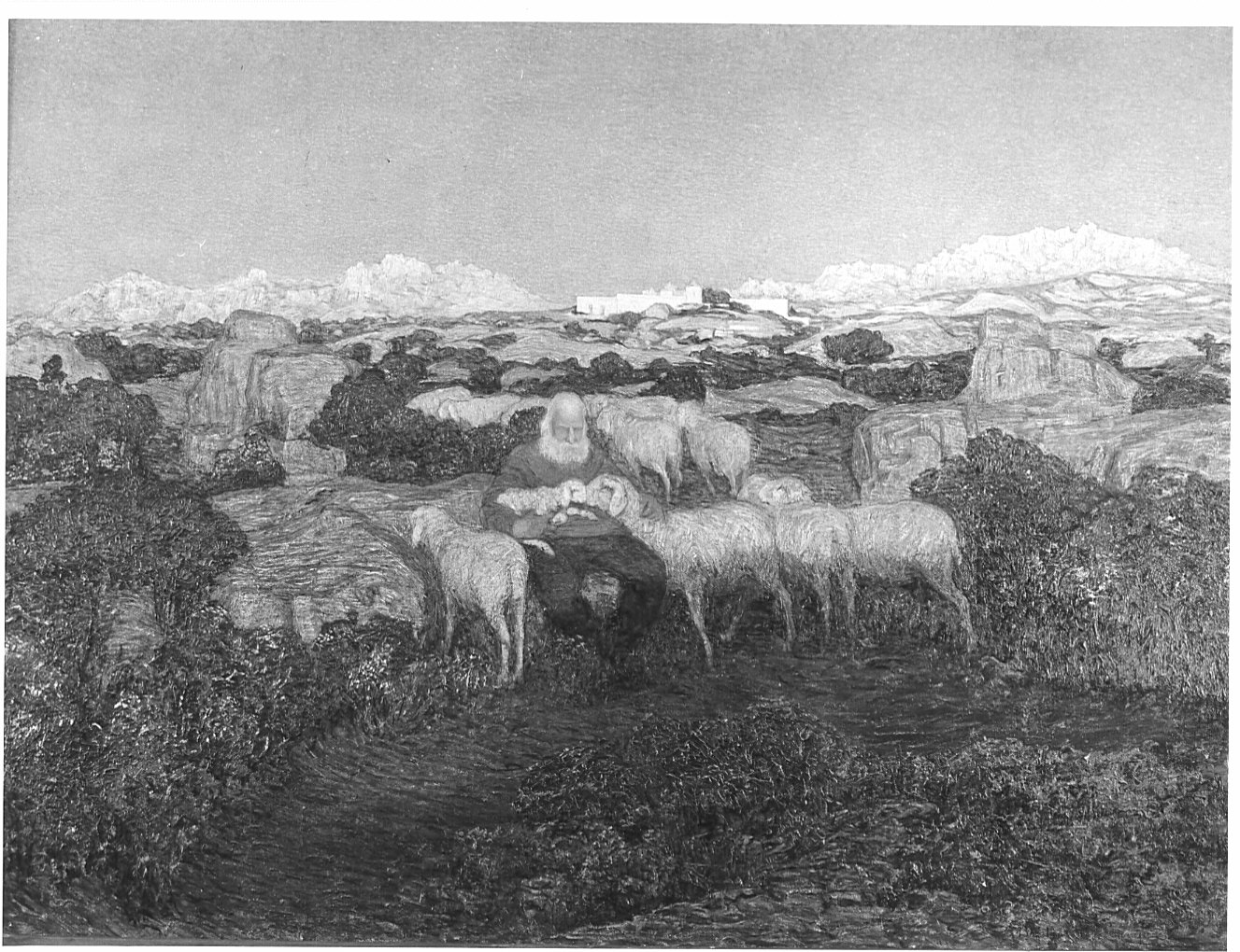 Il tramonto di una coscienza serena, Giuseppe Garibaldi (dipinto) di Longoni Baldassarre (primo quarto sec. XX)