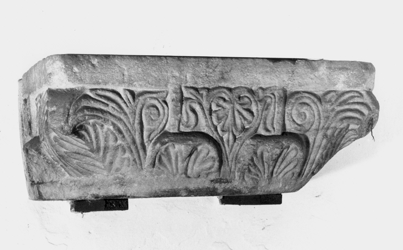 mensola - bottega lombarda (inizio sec. XII)