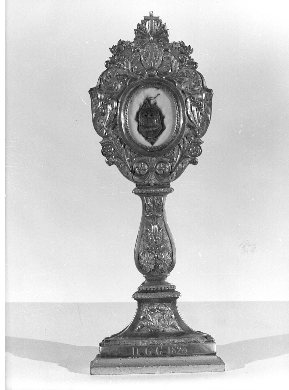 reliquiario - a ostensorio, opera isolata - ambito lombardo (sec. XIX)