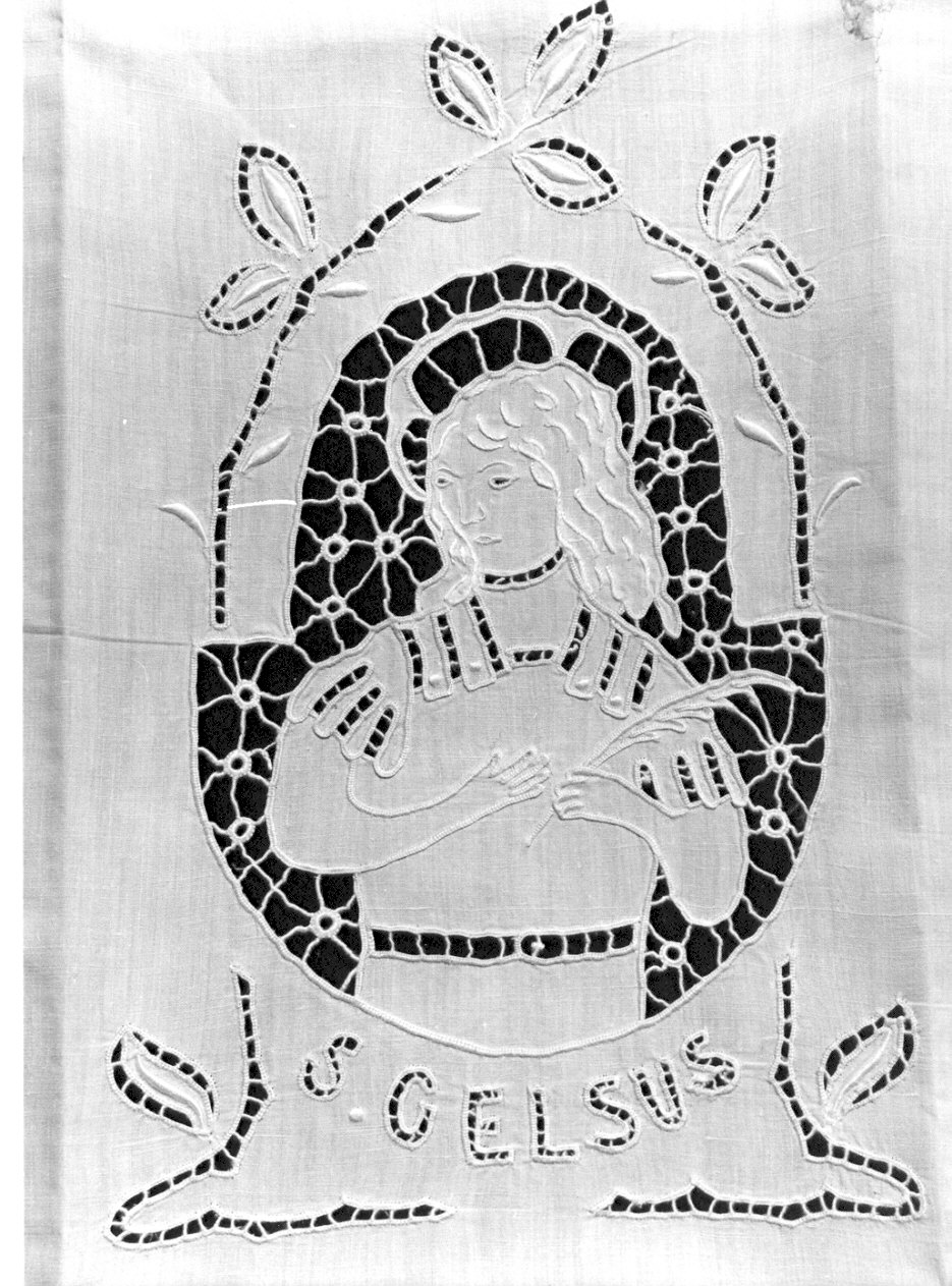 amitto, opera isolata - manifattura italiana (sec. XIX)