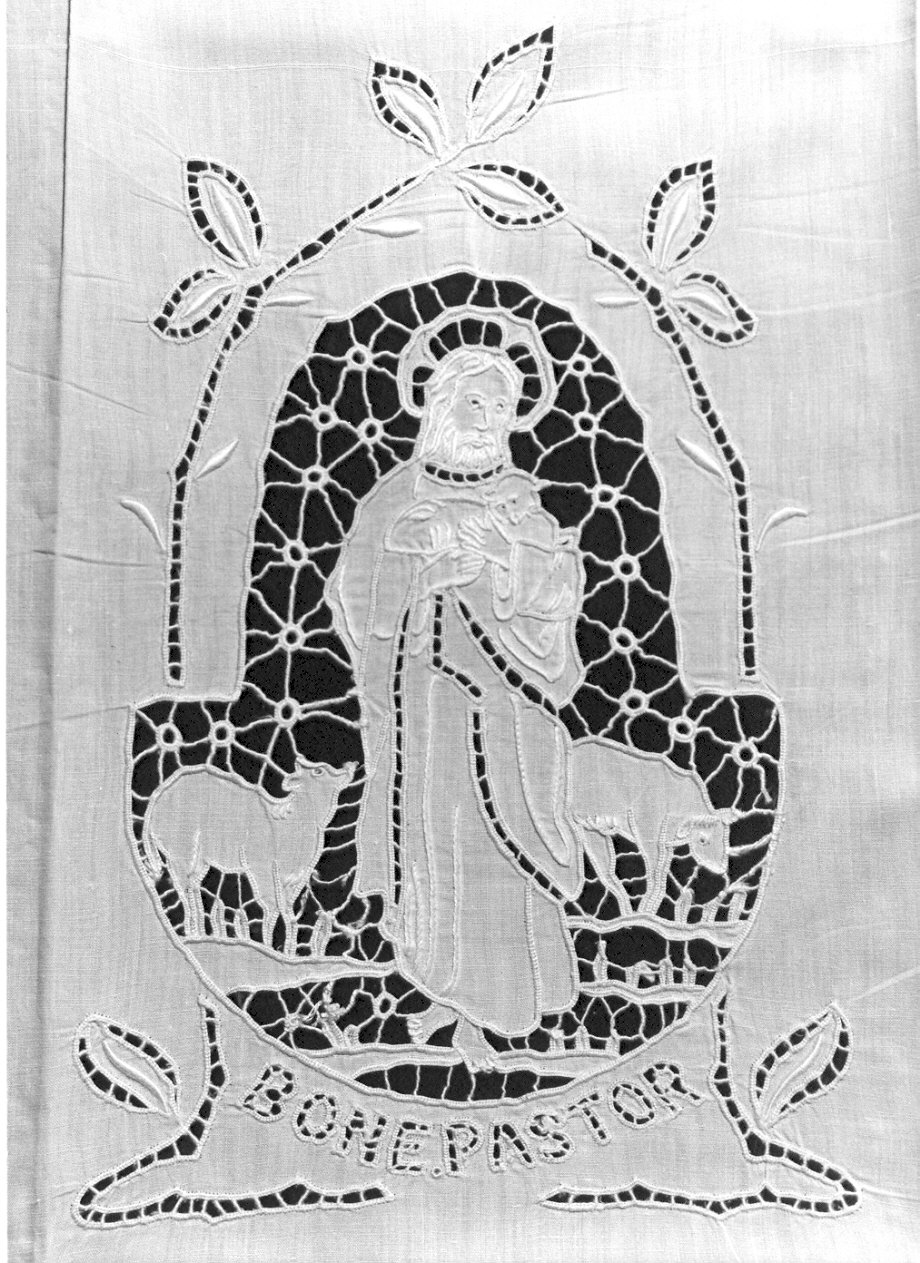 amitto, opera isolata - manifattura italiana (sec. XIX)