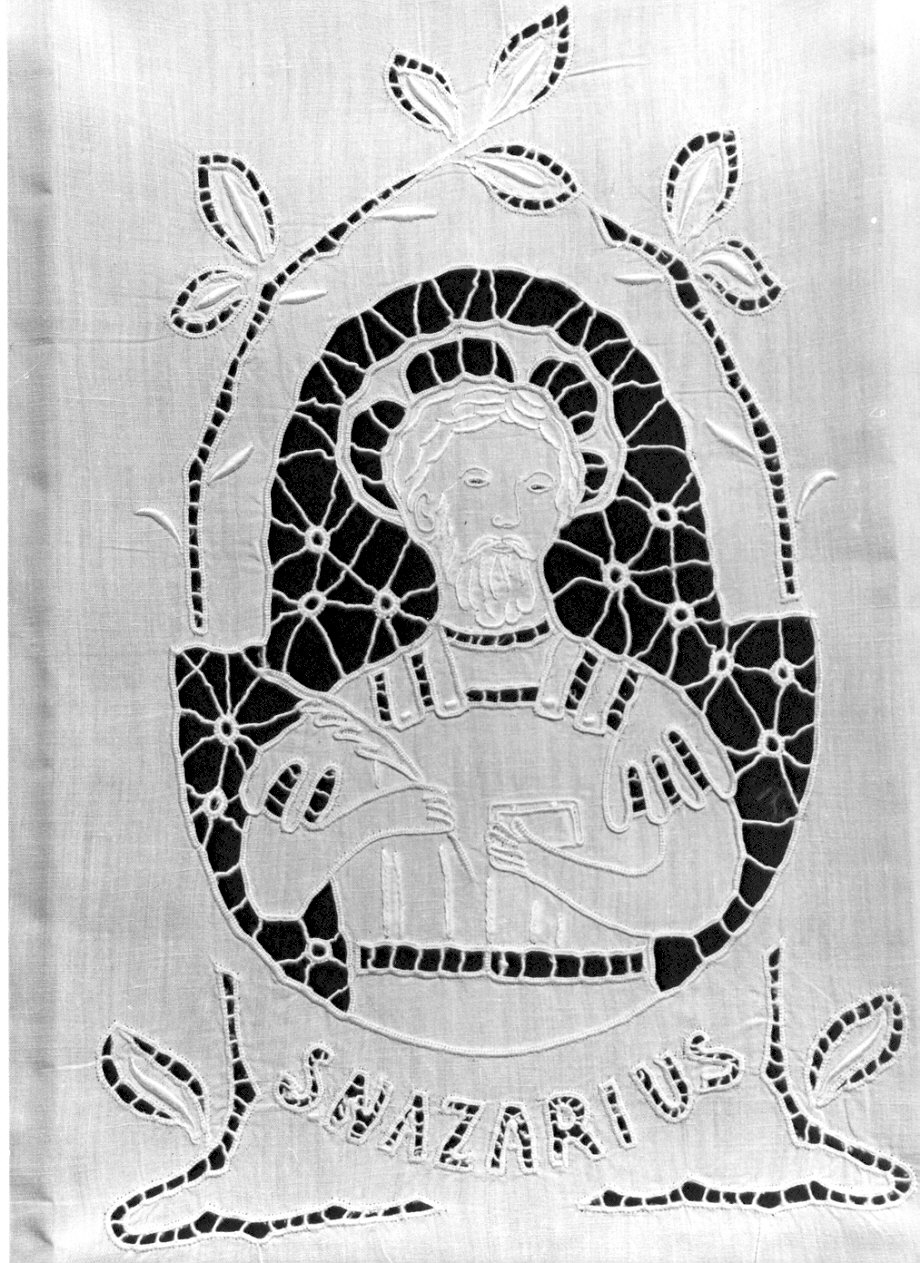 amitto, opera isolata - manifattura italiana (sec. XIX)