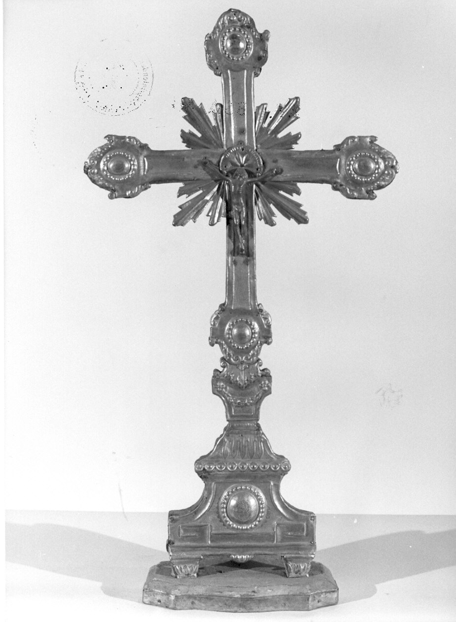 croce d'altare, opera isolata - ambito lombardo (primo quarto sec. XIX)