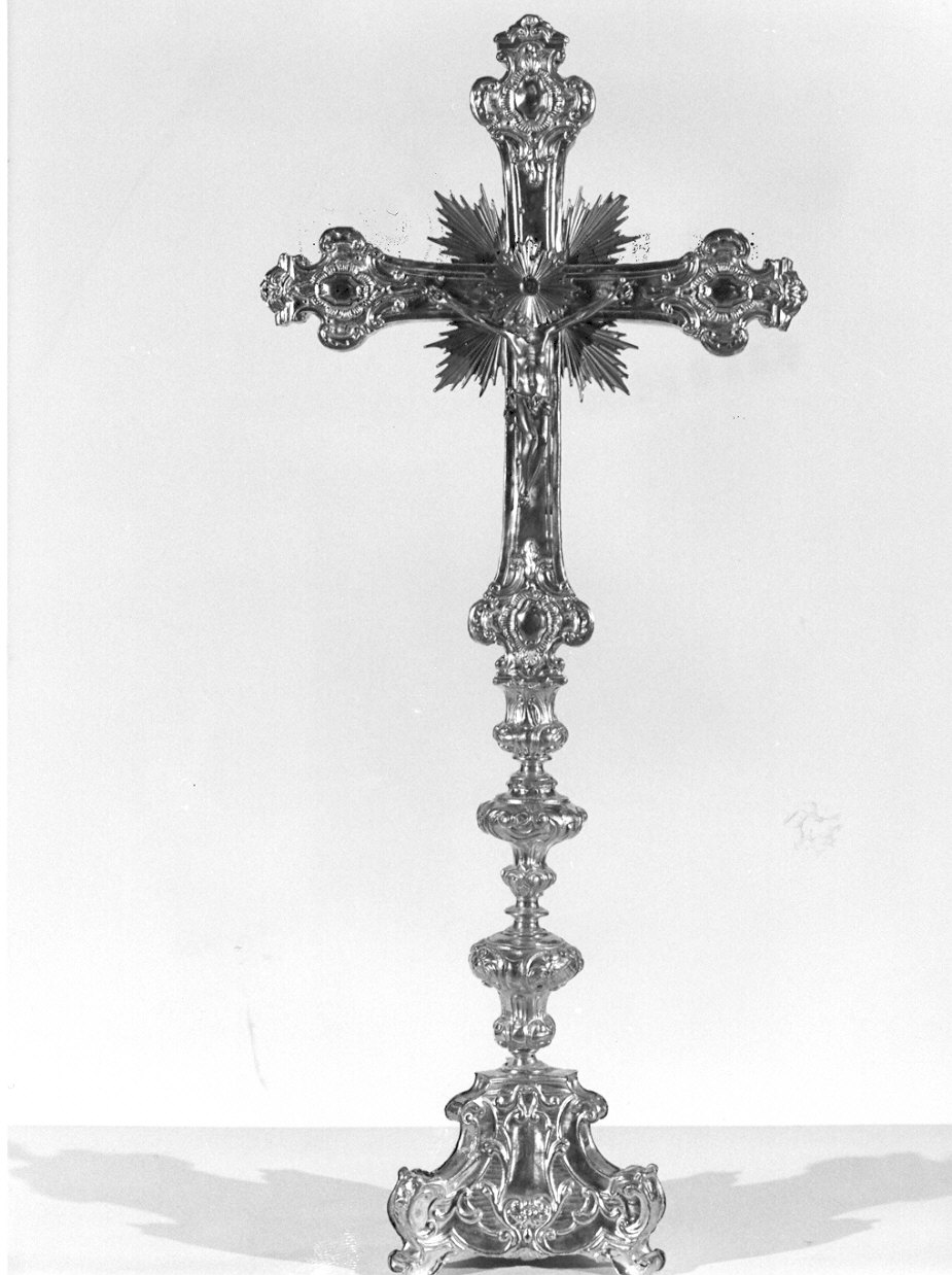 croce d'altare, opera isolata - ambito lombardo (sec. XVIII)
