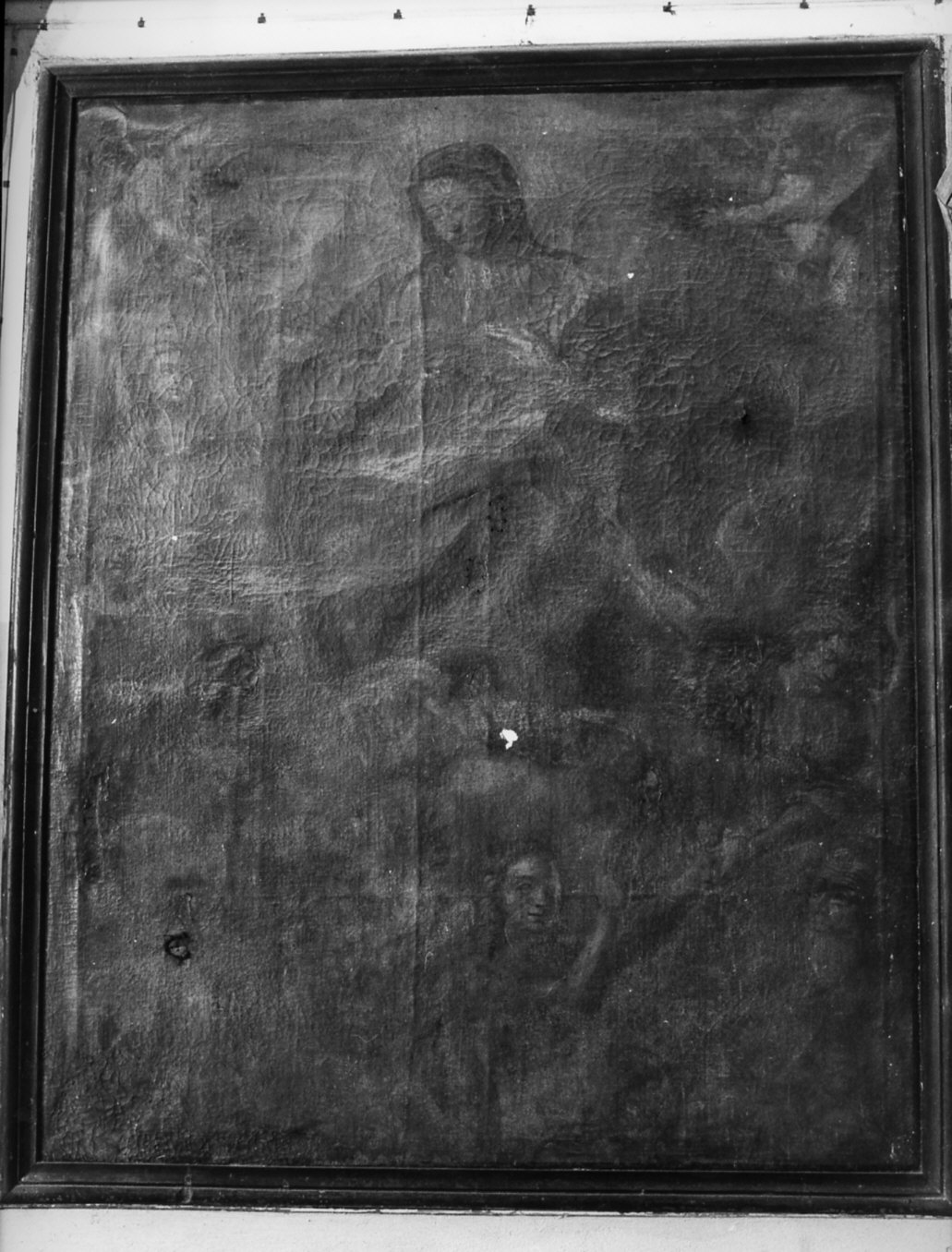 Madonna che intercede per le anime del purgatorio (dipinto, opera isolata) di Bianchi Carlo Antonio (attribuito) (metà sec. XVIII)