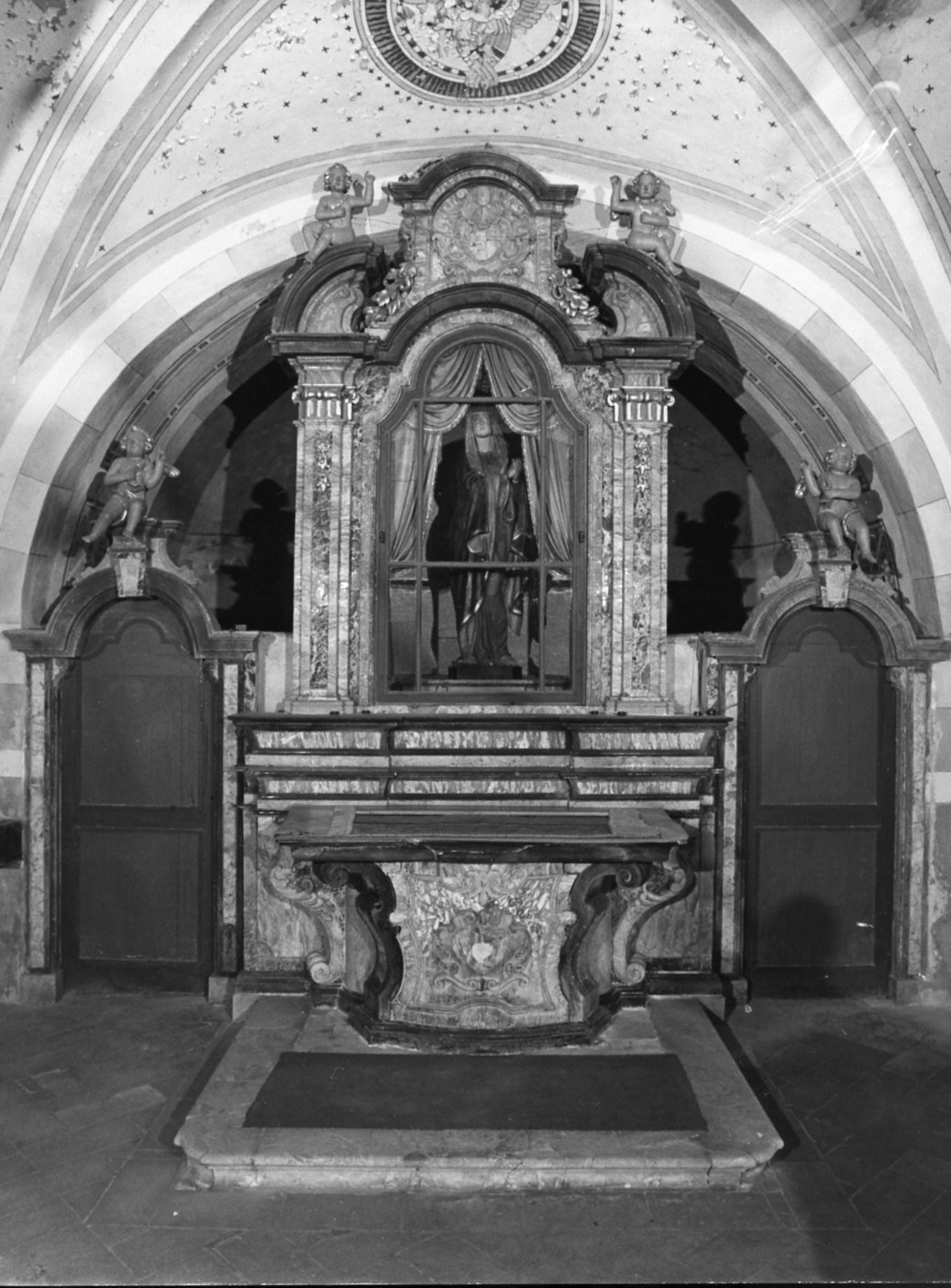 mostra architettonica d'altare, opera isolata - bottega lombarda (sec. XVIII)