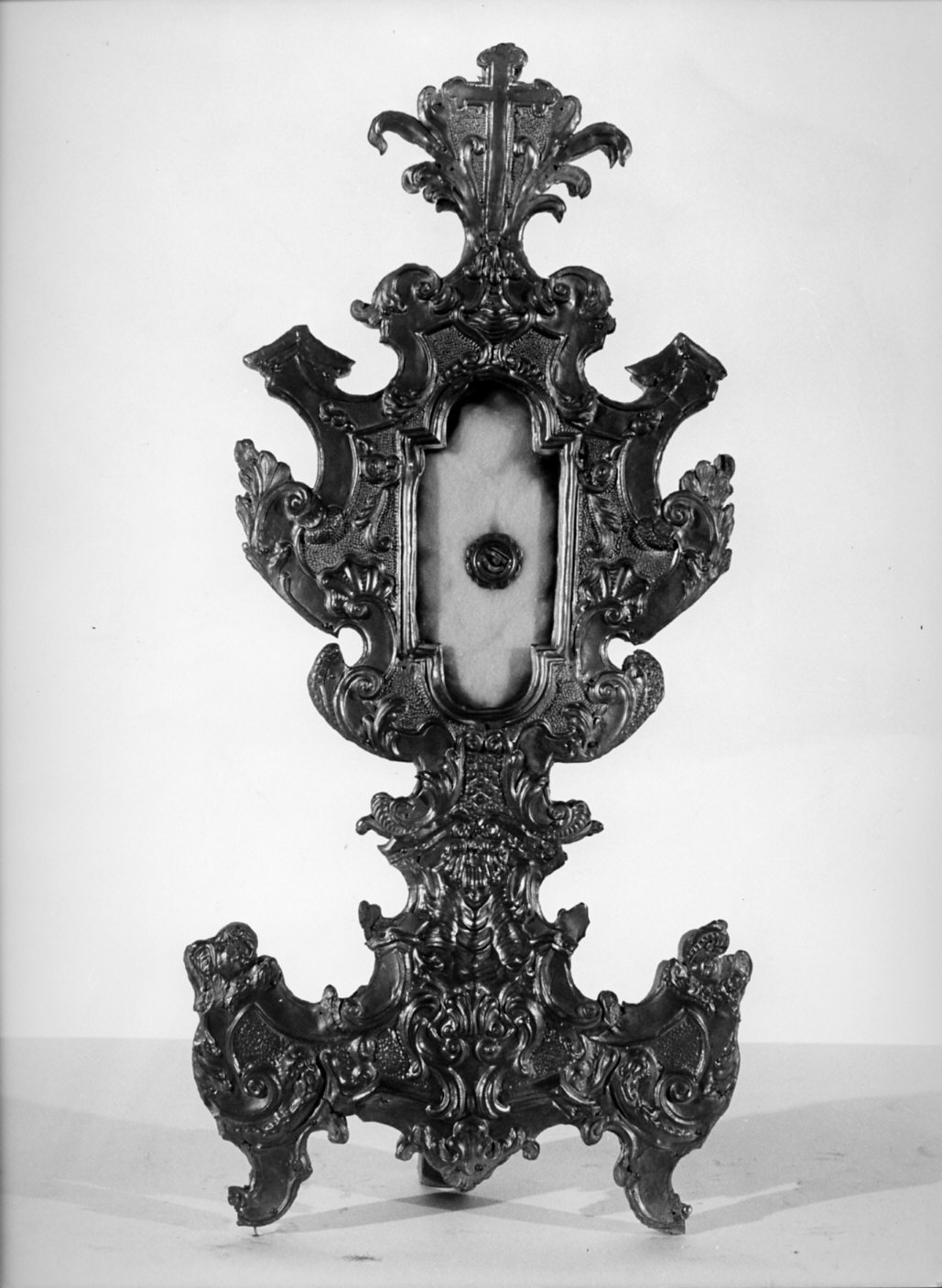 reliquiario - a ostensorio, opera isolata - bottega lombarda (sec. XVIII)