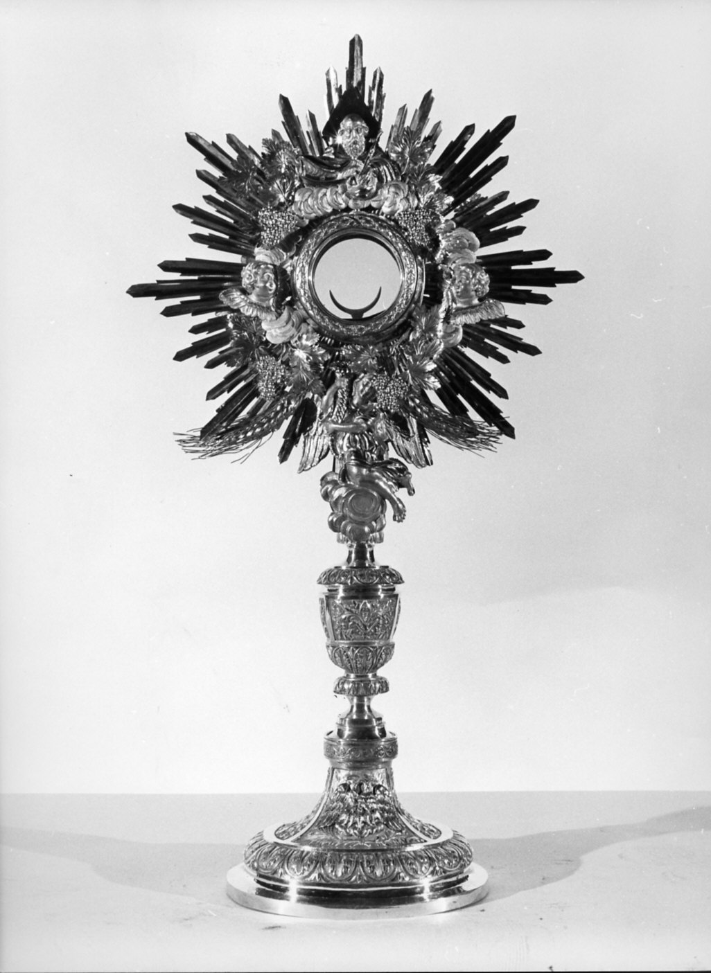 ostensorio - a raggiera, opera isolata - bottega lombarda (sec. XVIII)