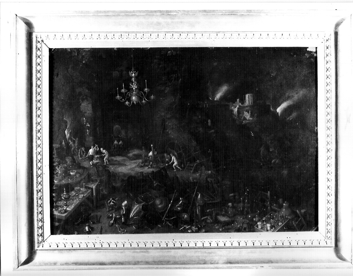 il fuoco (dipinto, elemento d'insieme) di Bruegel Jan il Vecchio detto Bruegel dei Velluti (maniera) (fine/inizio secc. XVI/ XVII)