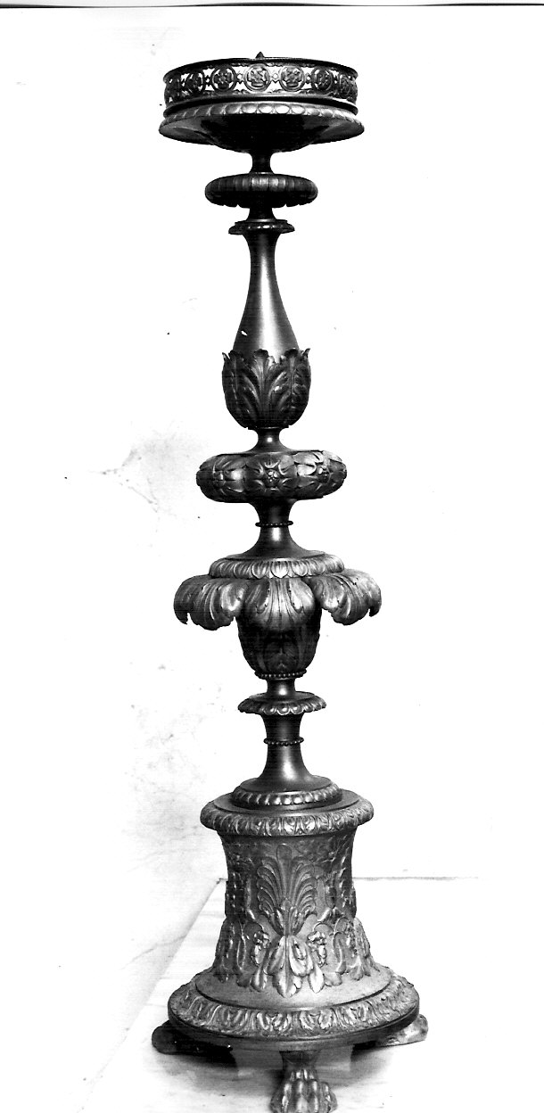 candeliere d'altare, serie di Manfredini Luigi (inizio sec. XIX)