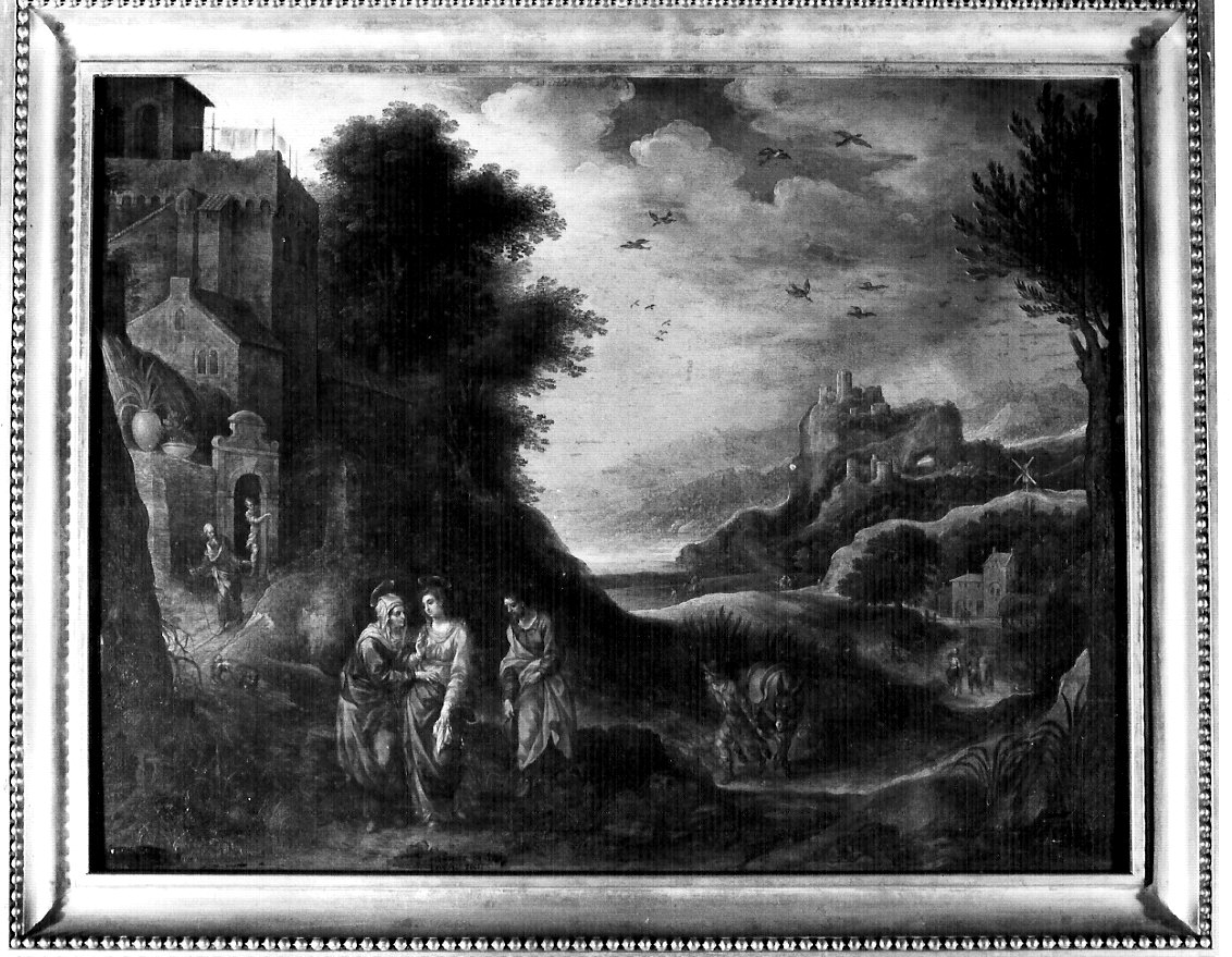 visitazione (dipinto, elemento d'insieme) di De Clerck Henricus, Welleman N. B (sec. XVII)