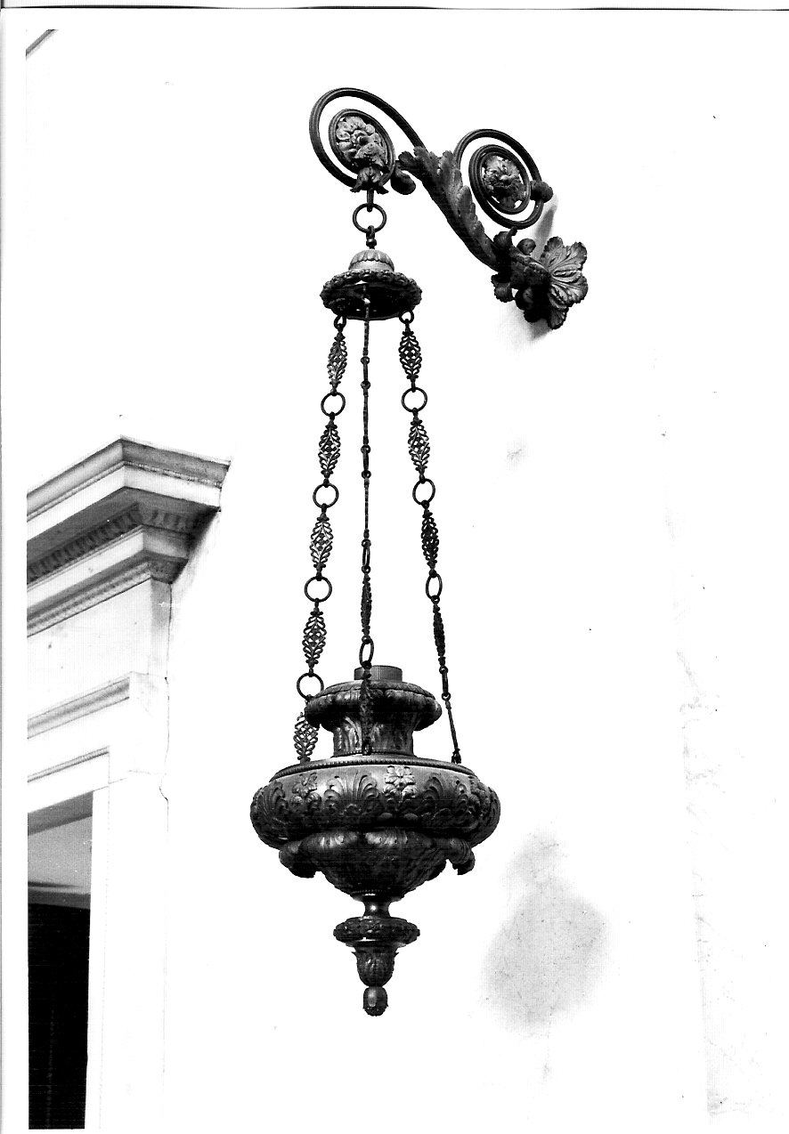 lampada pensile, coppia di Manfredini Luigi (inizio sec. XIX)