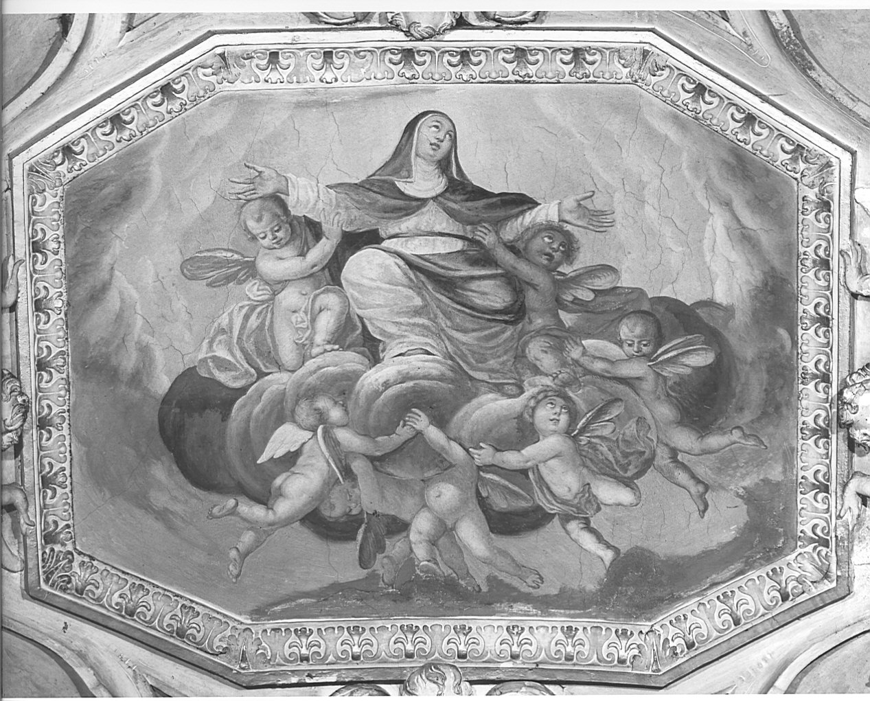 gloria di Santa Marta (dipinto murale, elemento d'insieme) - ambito comasco (prima metà sec. XVIII)