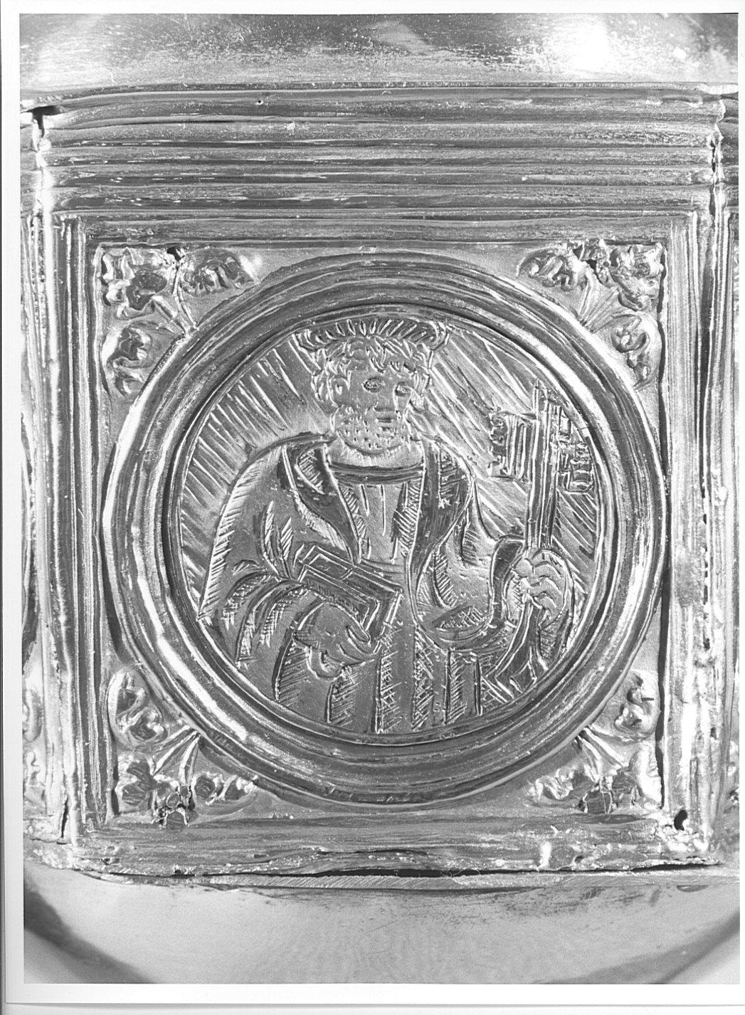 San Pietro (placchetta di croce processionale, elemento d'insieme) - bottega lombarda (inizio sec. XVI)