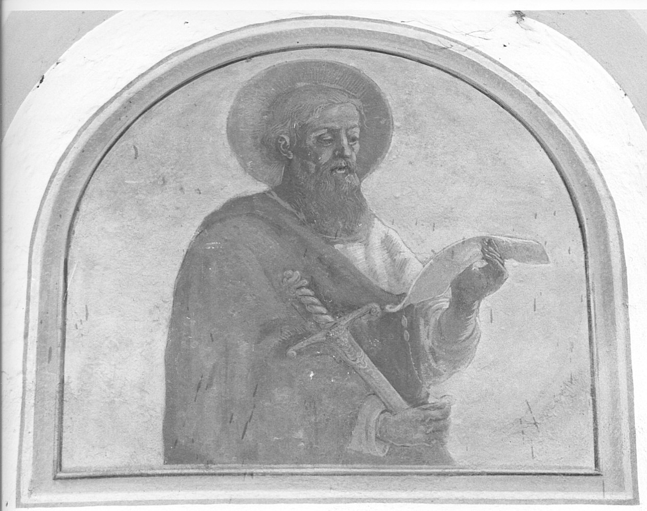 San Paolo (dipinto murale, elemento d'insieme) - ambito lombardo (secondo quarto sec. XVI)