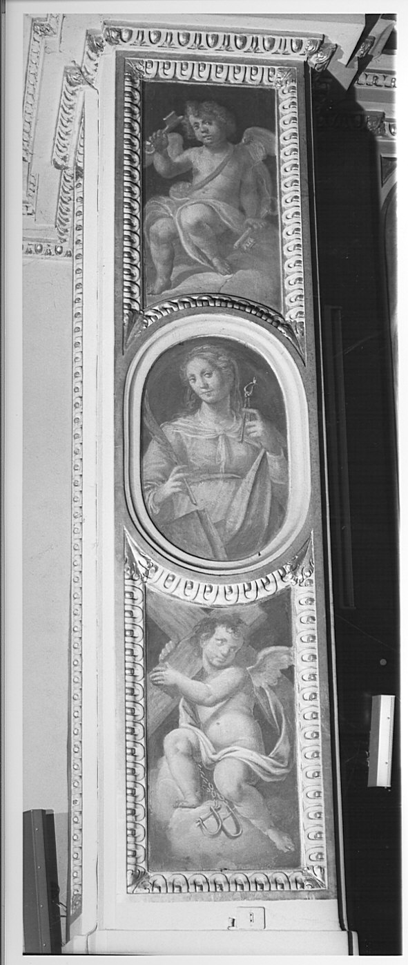 Sant'Apollonia (dipinto murale, elemento d'insieme) di Della Rovere Giovanni Mauro detto Fiamminghino (sec. XVII)