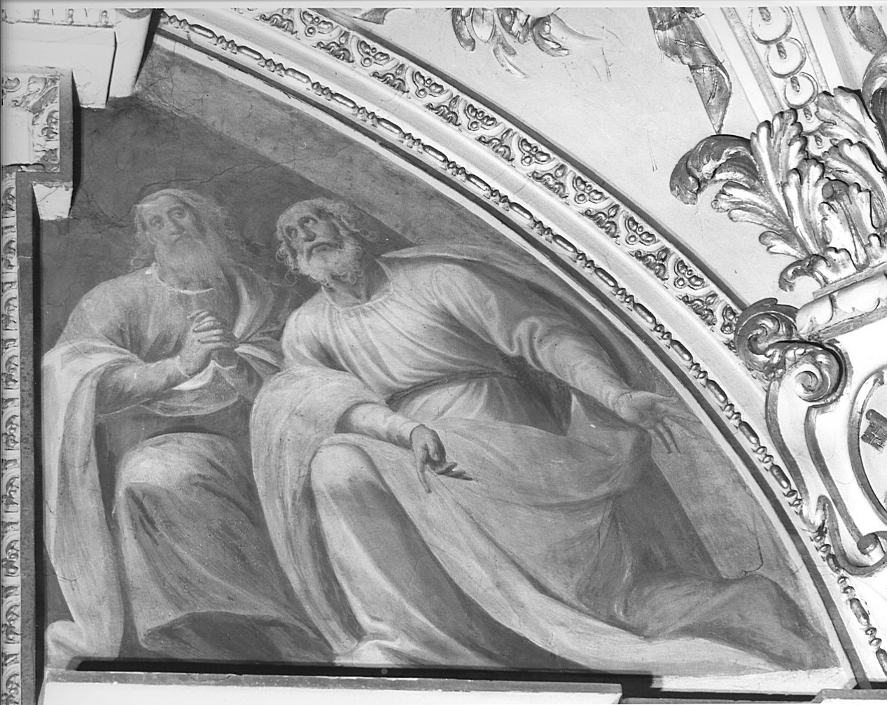 apostoli (?) (dipinto murale, elemento d'insieme) di Della Rovere Giovanni Mauro detto Fiamminghino (sec. XVII)