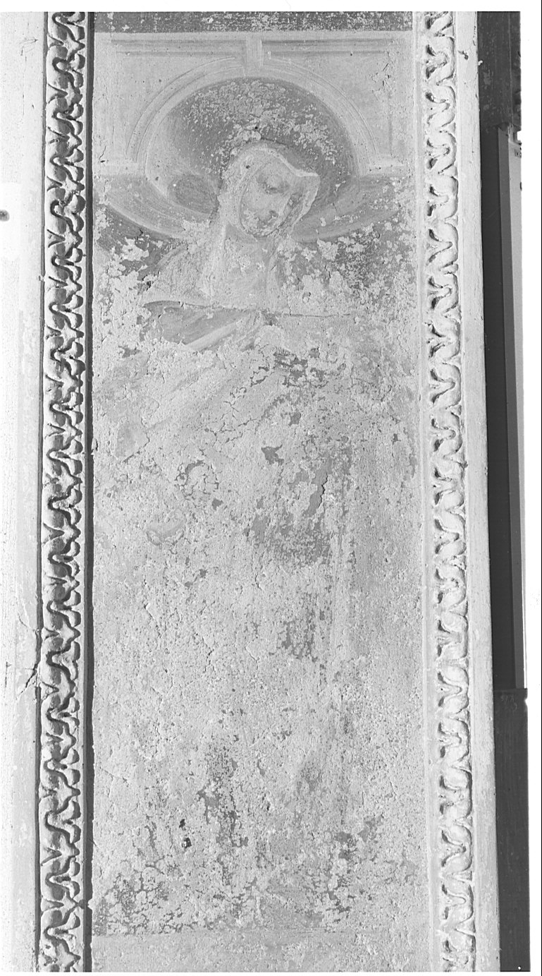 Santa (dipinto murale, elemento d'insieme) - ambito lombardo (seconda metà sec. XVII)