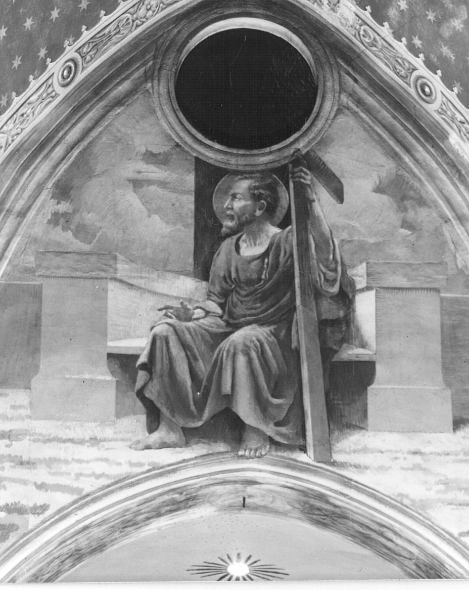 L'Apostolo San Andrea, Sant'Andrea (dipinto murale) di Bialetti Ferdinando (sec. XX)